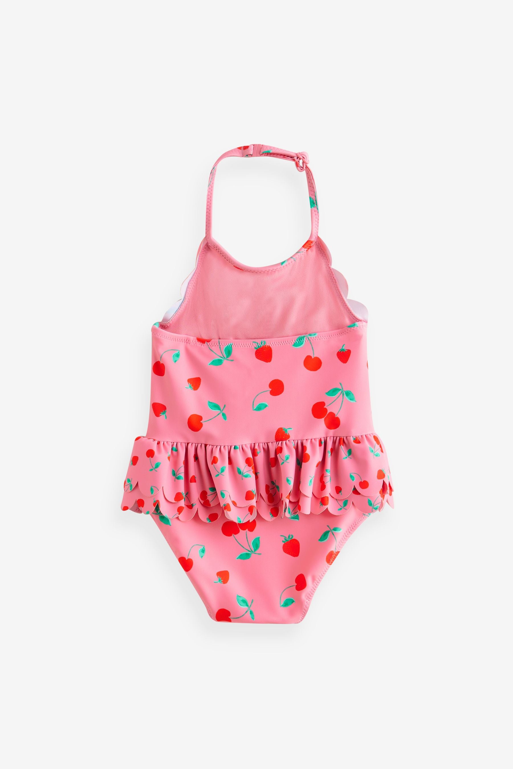 Red/Pink Cherry Skirted Swimsuit (3mths-7yrs)