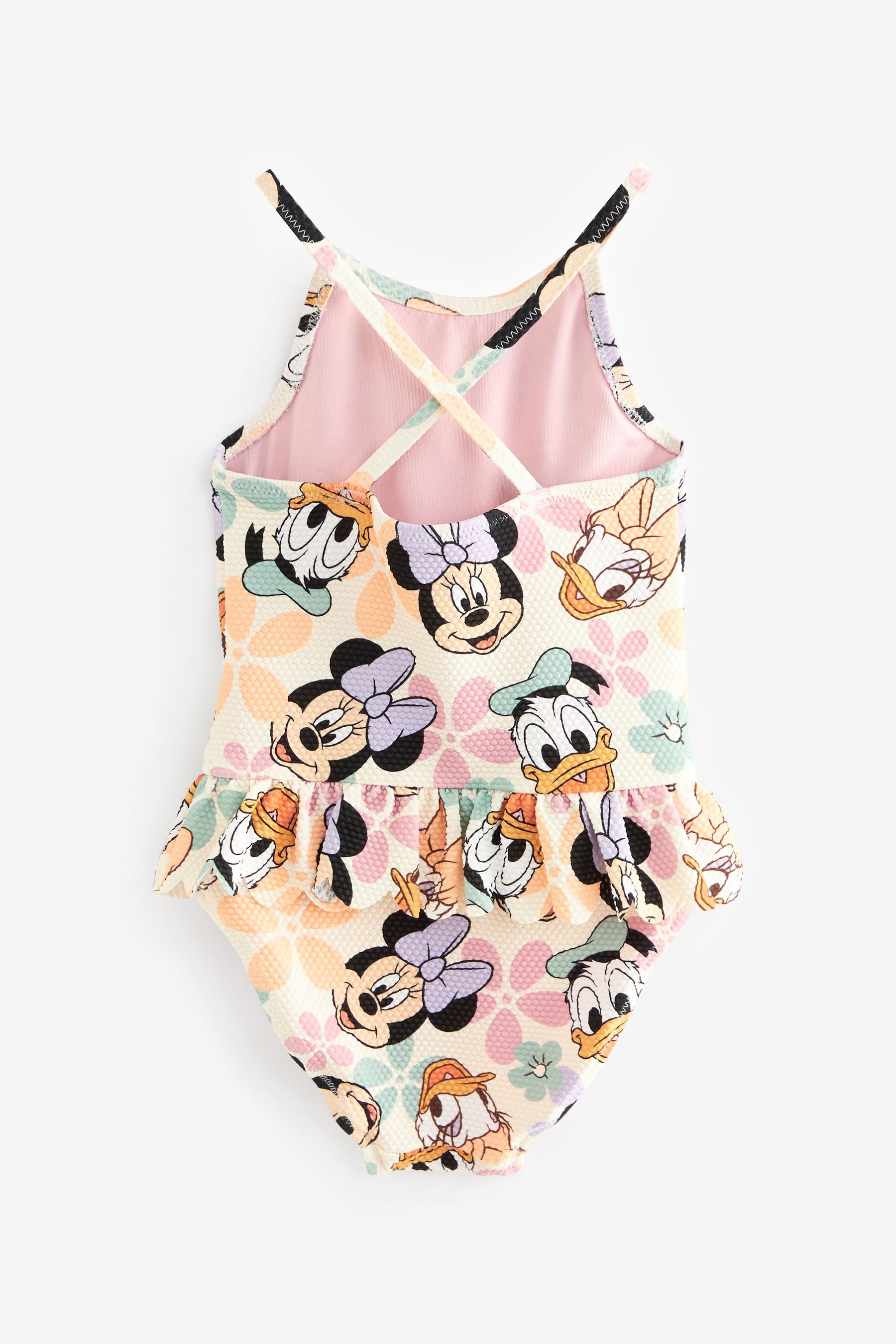 Pink Minnie Mouse Frill Swimsuit (3mths-10yrs)