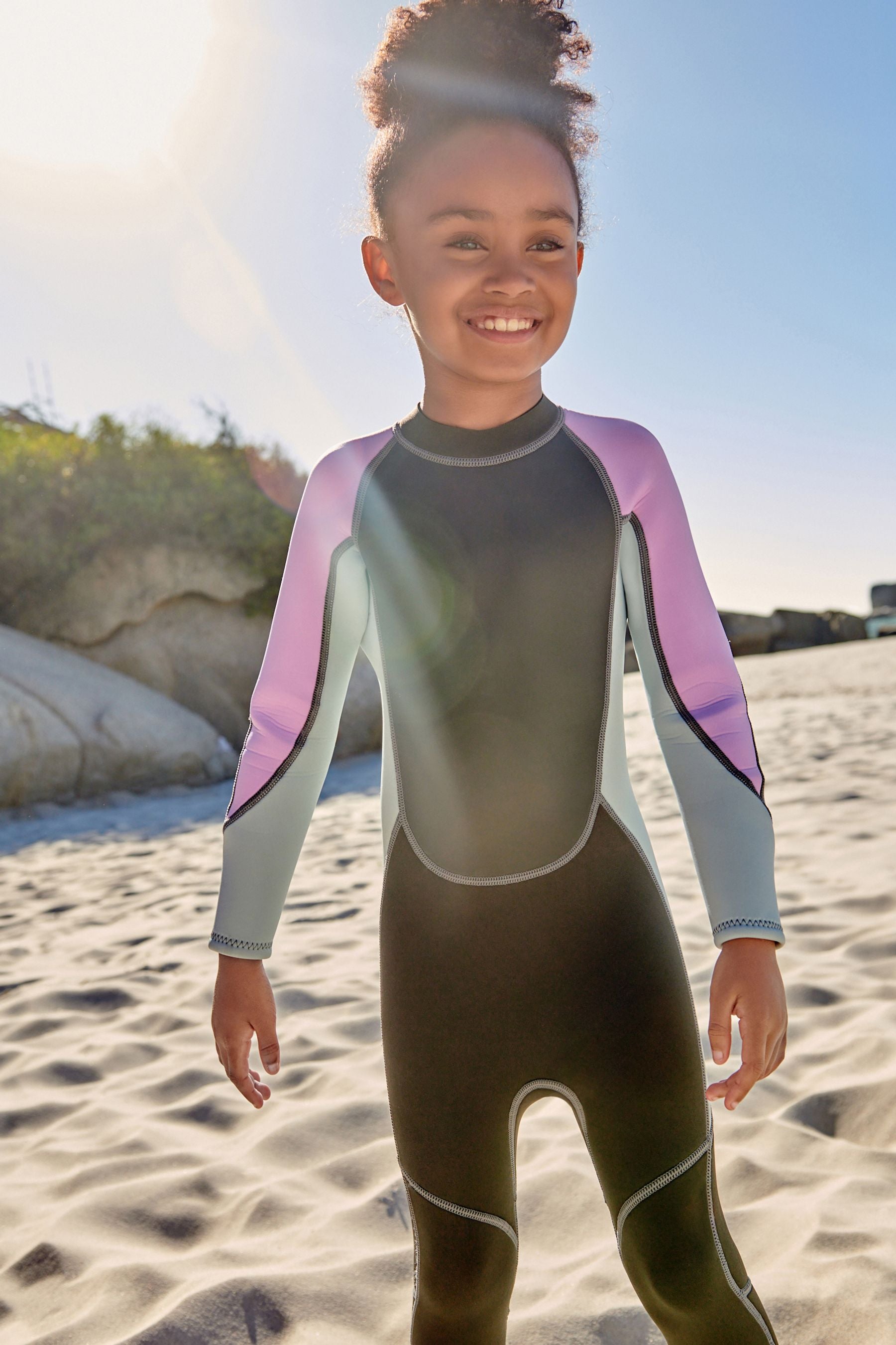 Black/Purple 3mm Neoprene Wetsuit (1-16yrs)