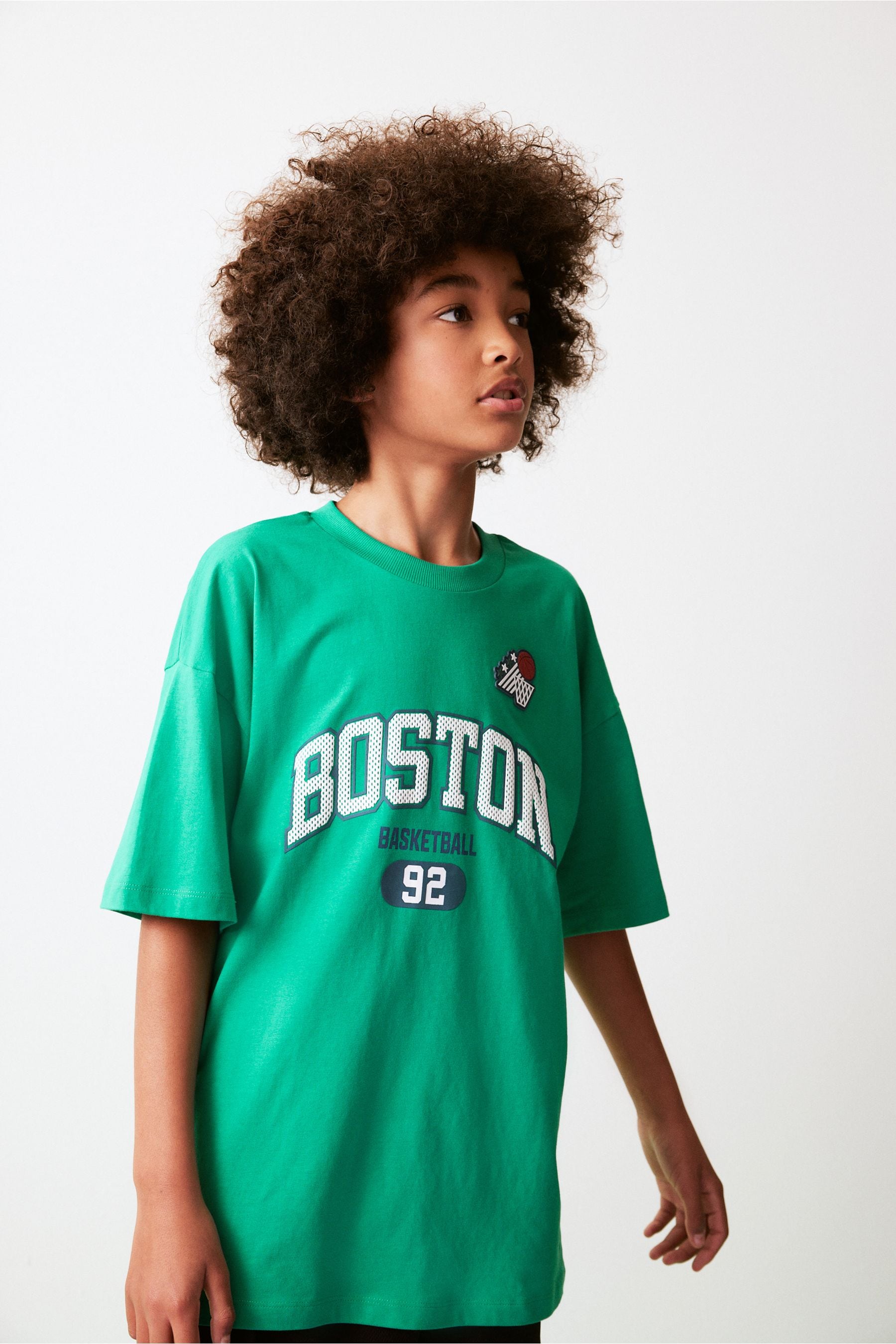 Green Varsity 100% Cotton Short Sleeve Graphic T-Shirt (3-16yrs)