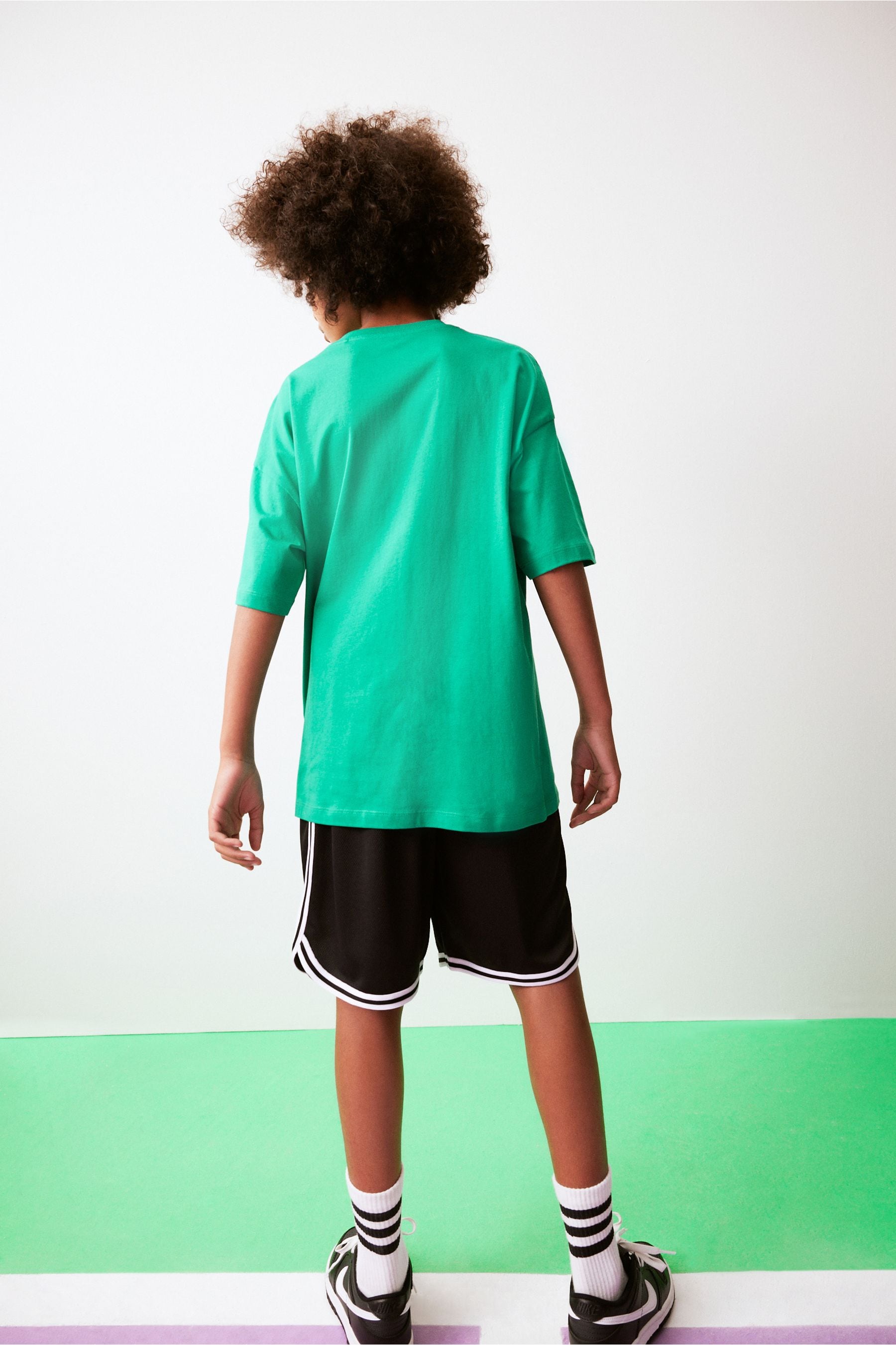 Green Varsity 100% Cotton Short Sleeve Graphic T-Shirt (3-16yrs)