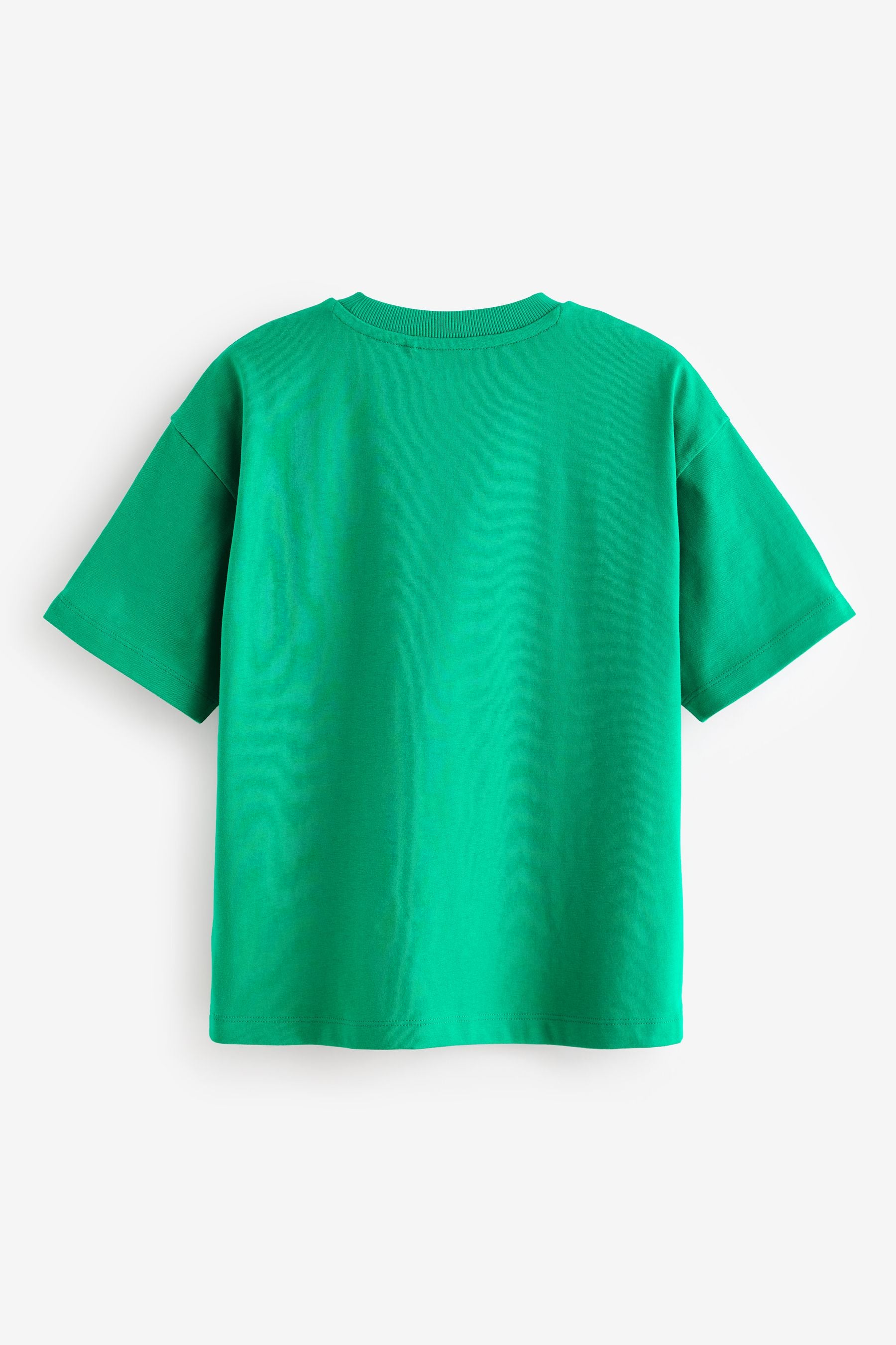 Green Varsity 100% Cotton Short Sleeve Graphic T-Shirt (3-16yrs)