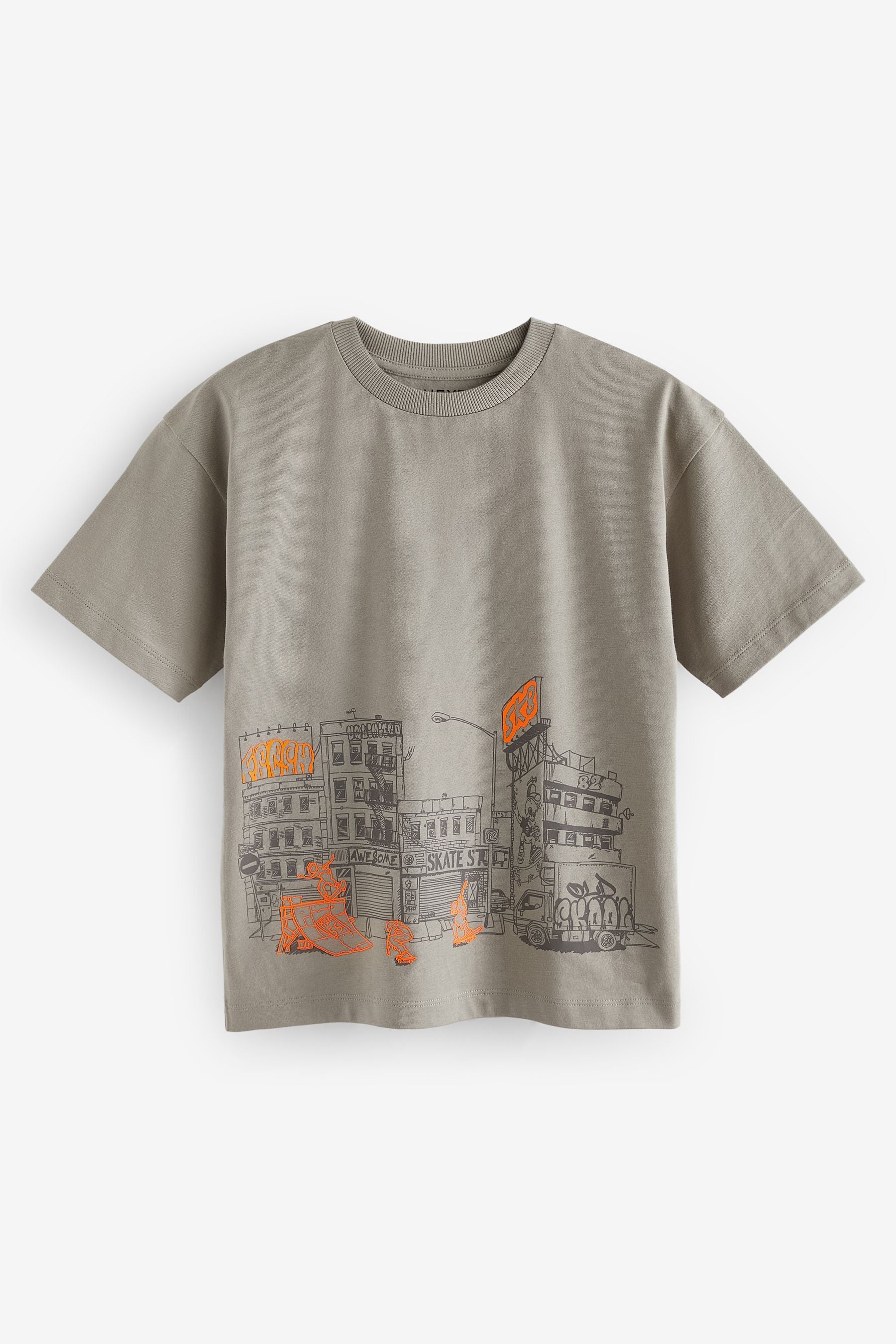 Cement Skate Relaxed Fit Short Sleeve Graphic T-Shirt (3-16yrs)