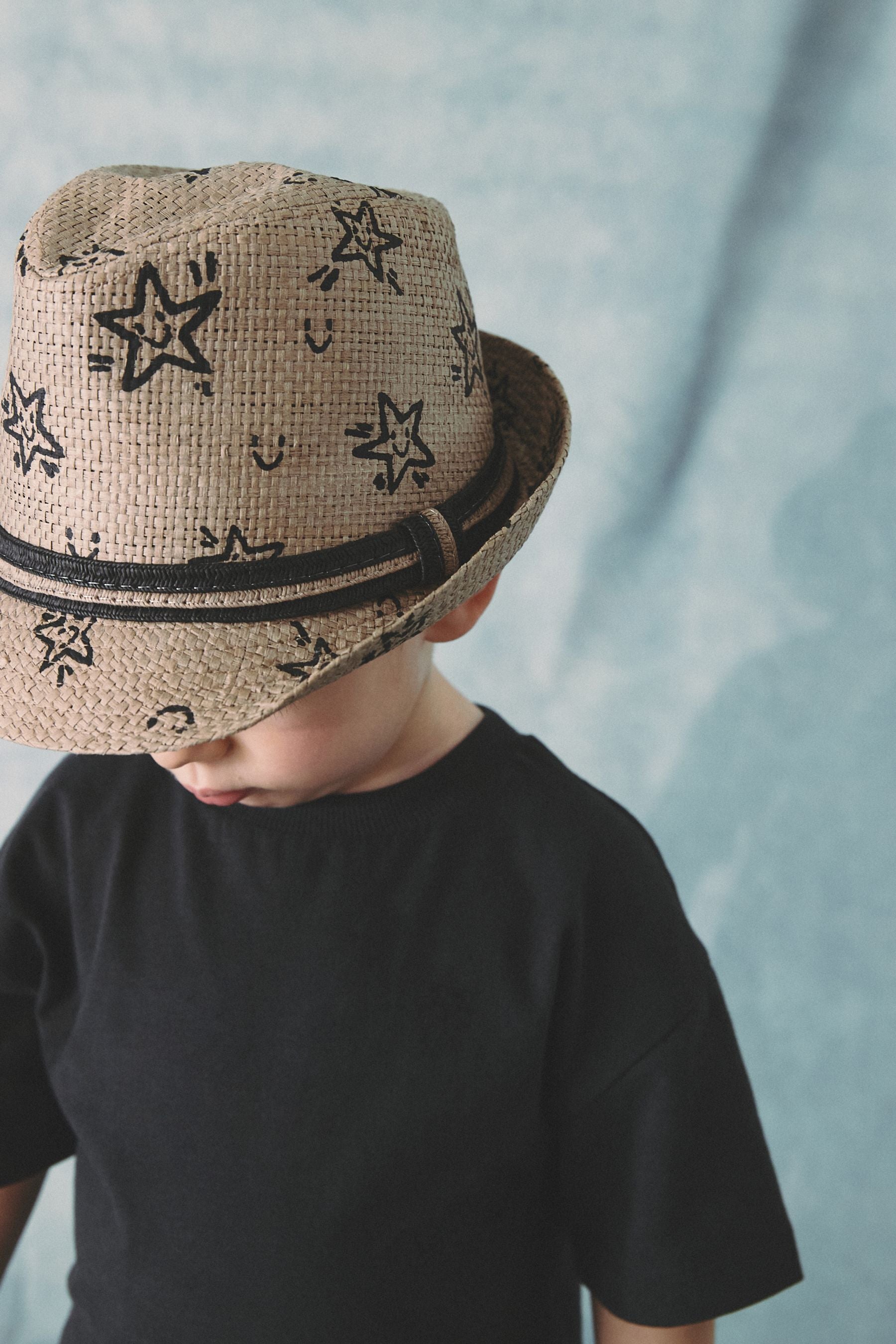 Neutral Star Trilby Hat (1-16yrs)