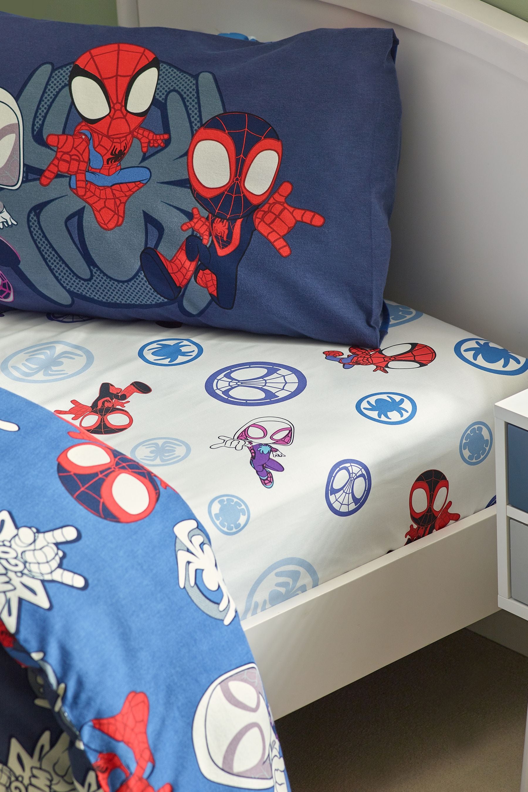 Multi Disney Spidey and His Amazing Friends 100% Cotton Fitted Sheet