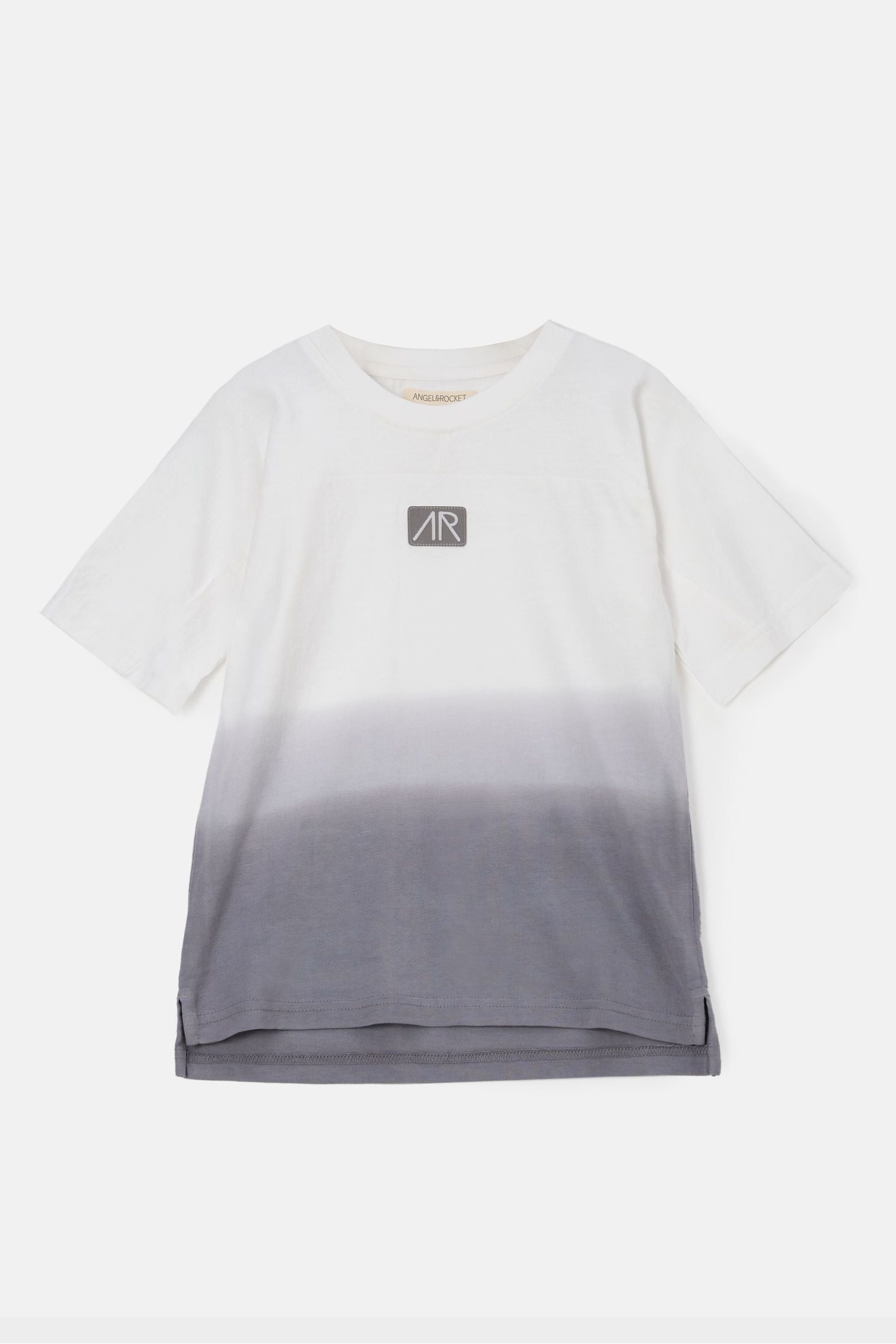 Angel & Rocket Grey 100% Cotton Brad Ombre Tie Dye T-Shirt