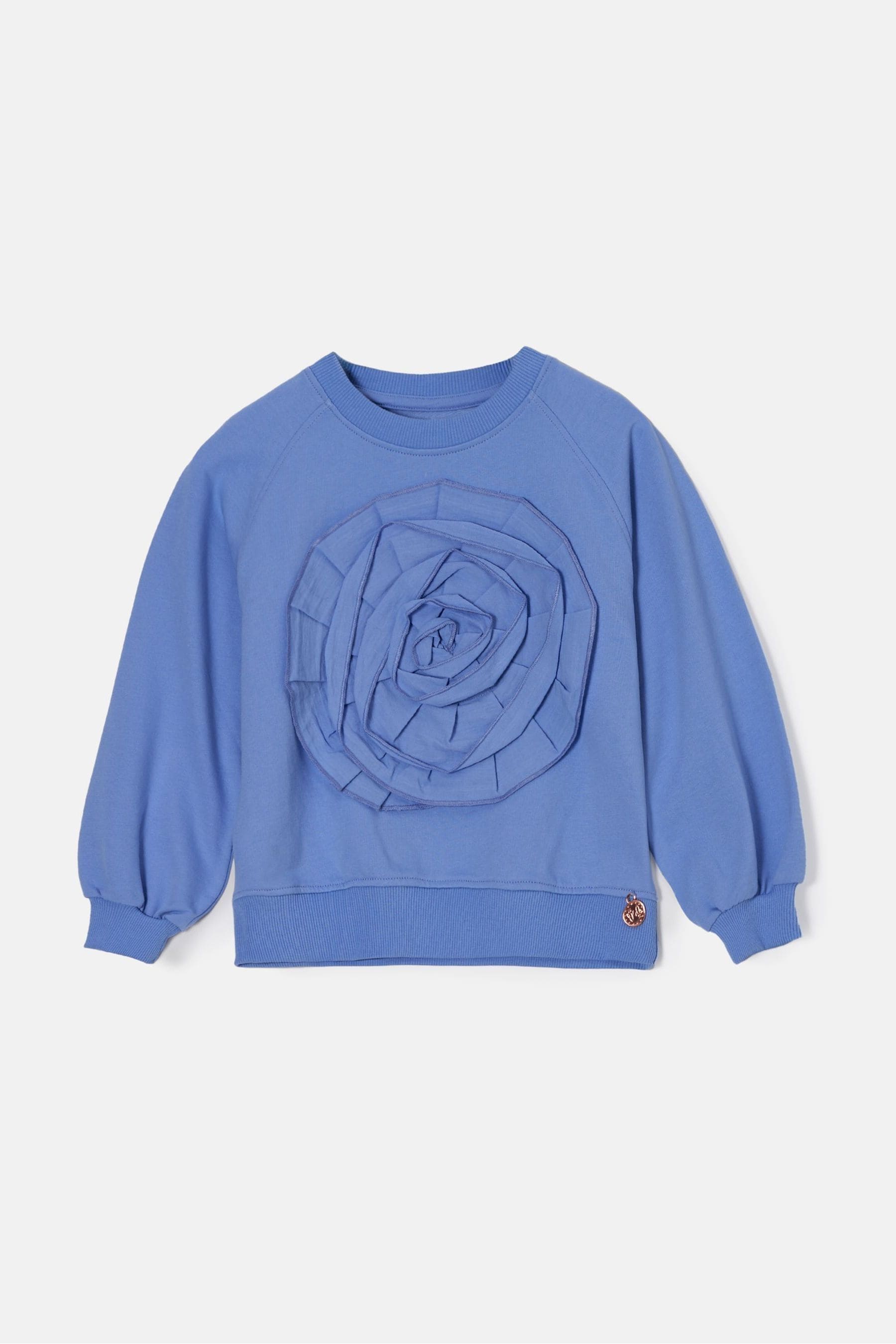 Blue Angel & Rocket Flora Corsage Sweatshirt