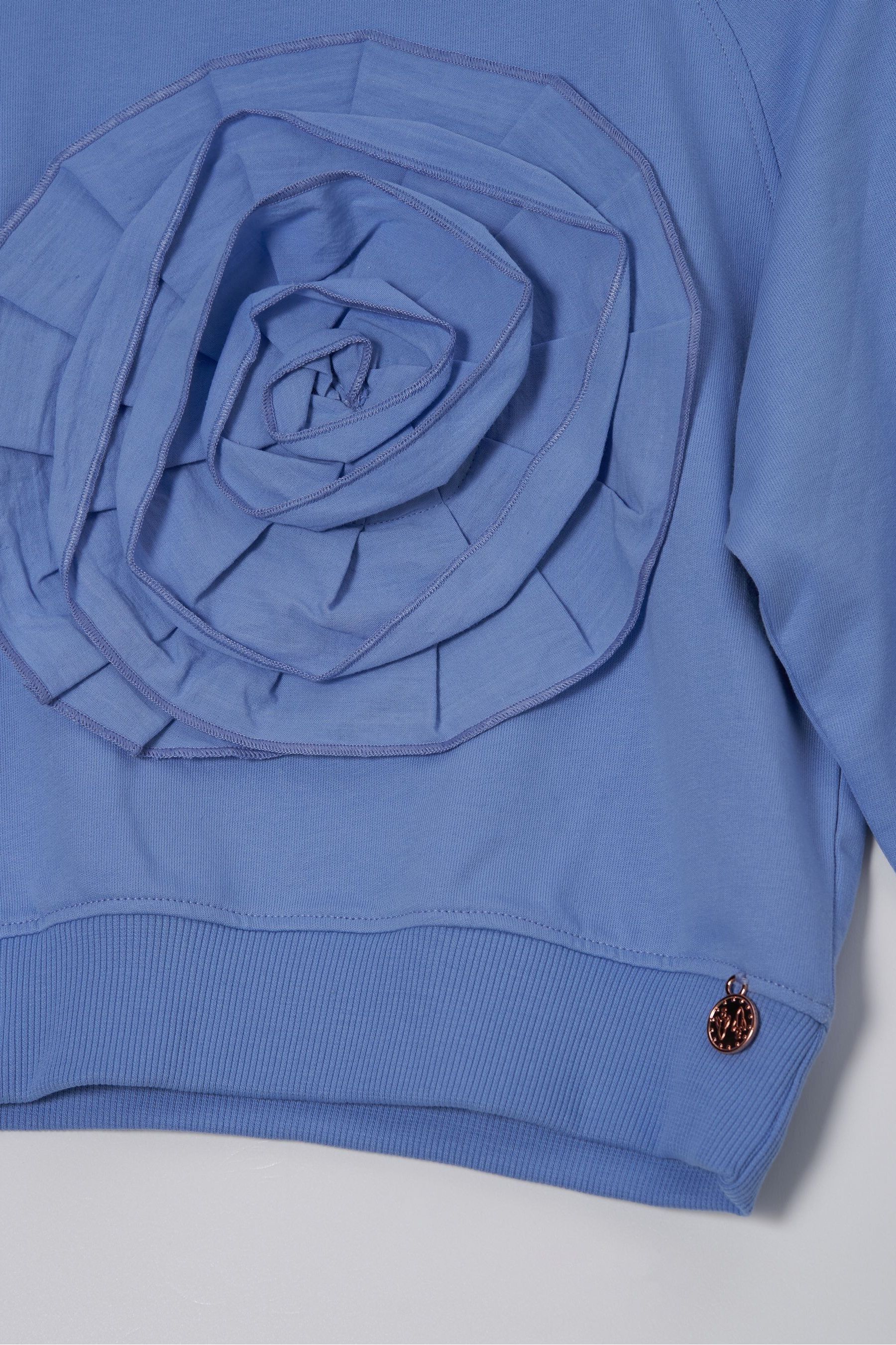 Blue Angel & Rocket Flora Corsage Sweatshirt