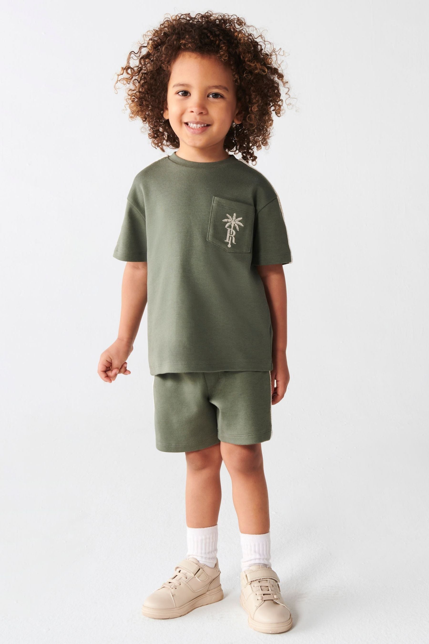 Green River Island Boys Crochet Tape T-Shirt Set