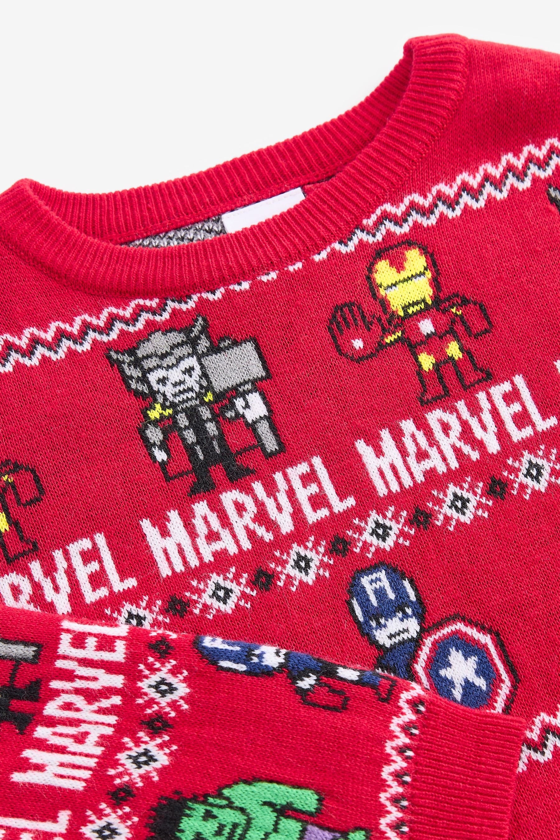 Marvel Avengers Christmas Fairisle Crew Neck Jumper (3-16yrs)