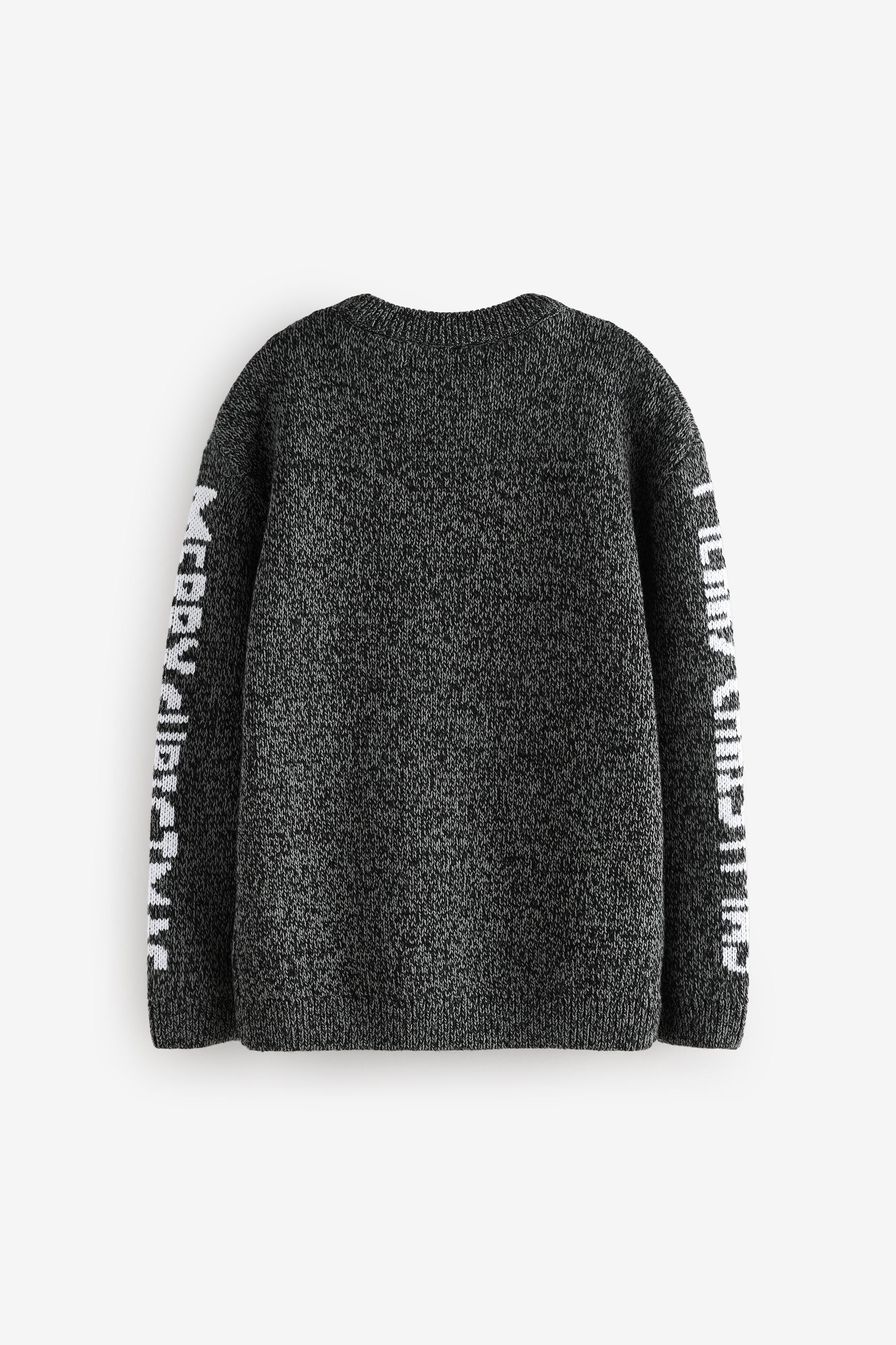 Charcoal Grey Gingerbread Christmas 100% Cotton Jumper (3-16yrs)