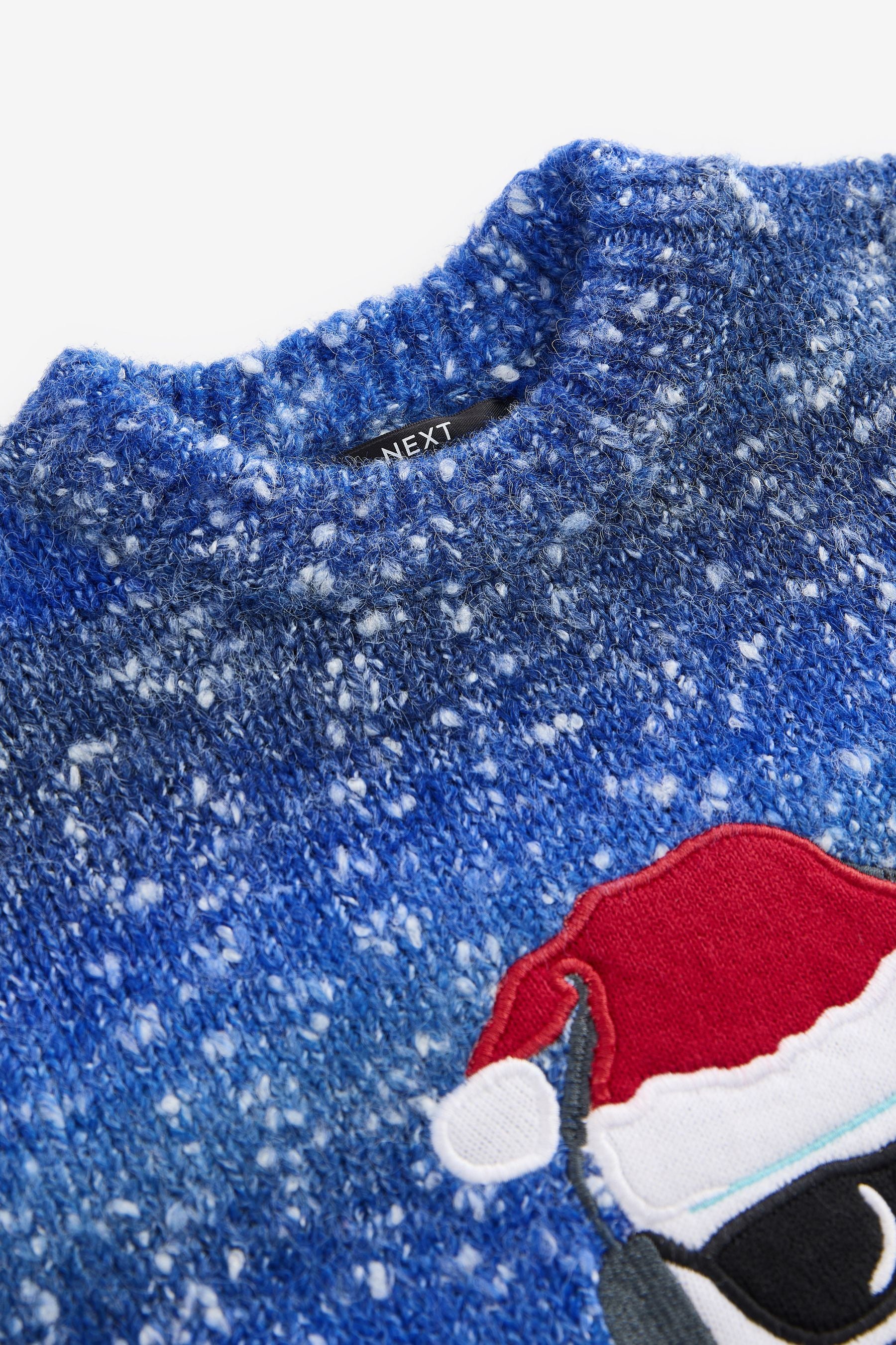 Blue Gaming Snowman Christmas Jumper (3-16yrs)