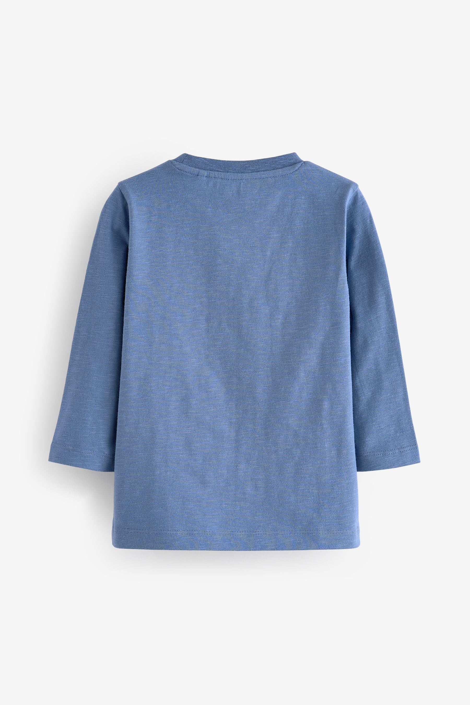 Blue Rocket 100% Cotton Long Sleeve Semi Plain T-Shirt (3mths-7yrs)