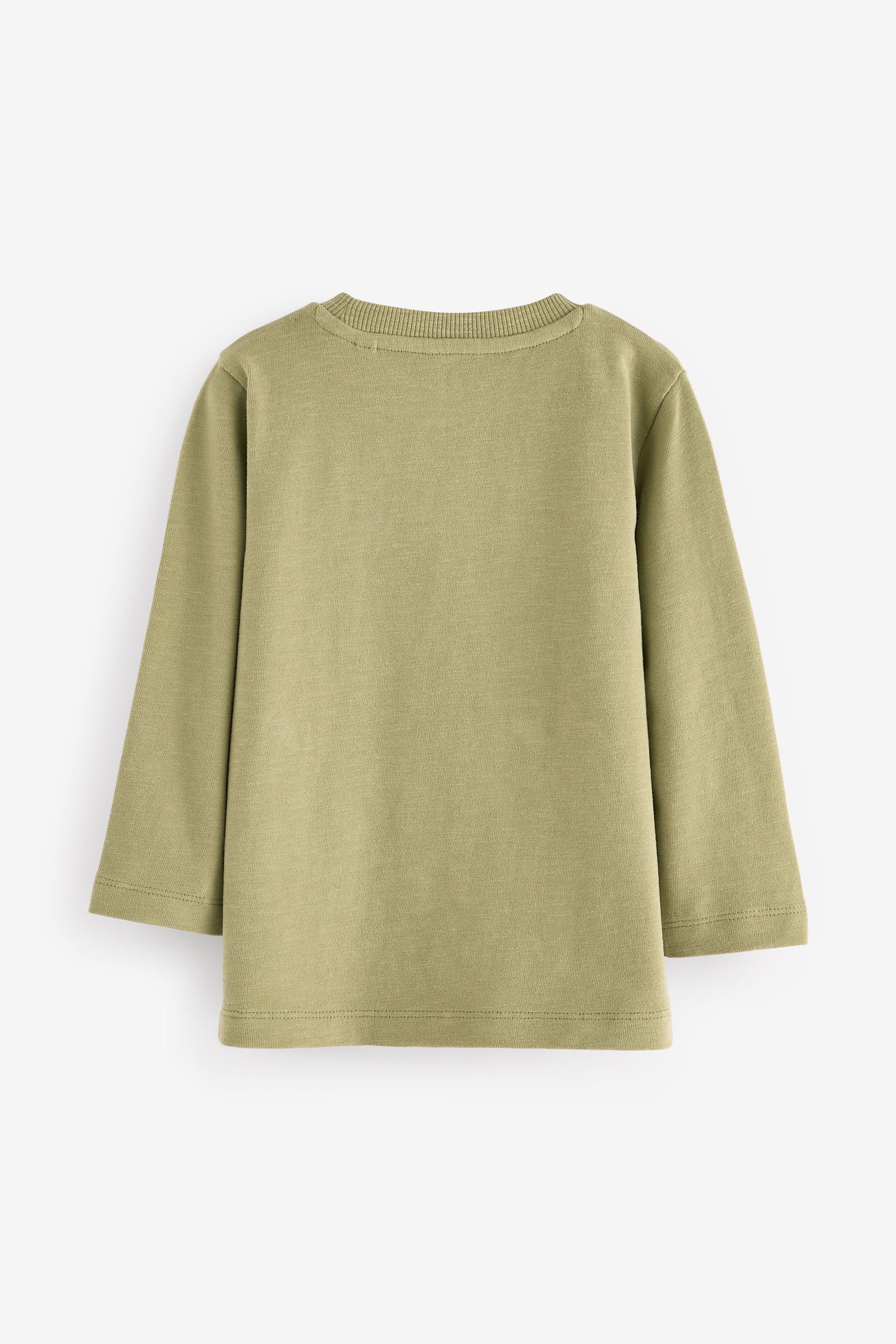 Green Long Sleeve Character T-Shirt (3mths-7yrs)