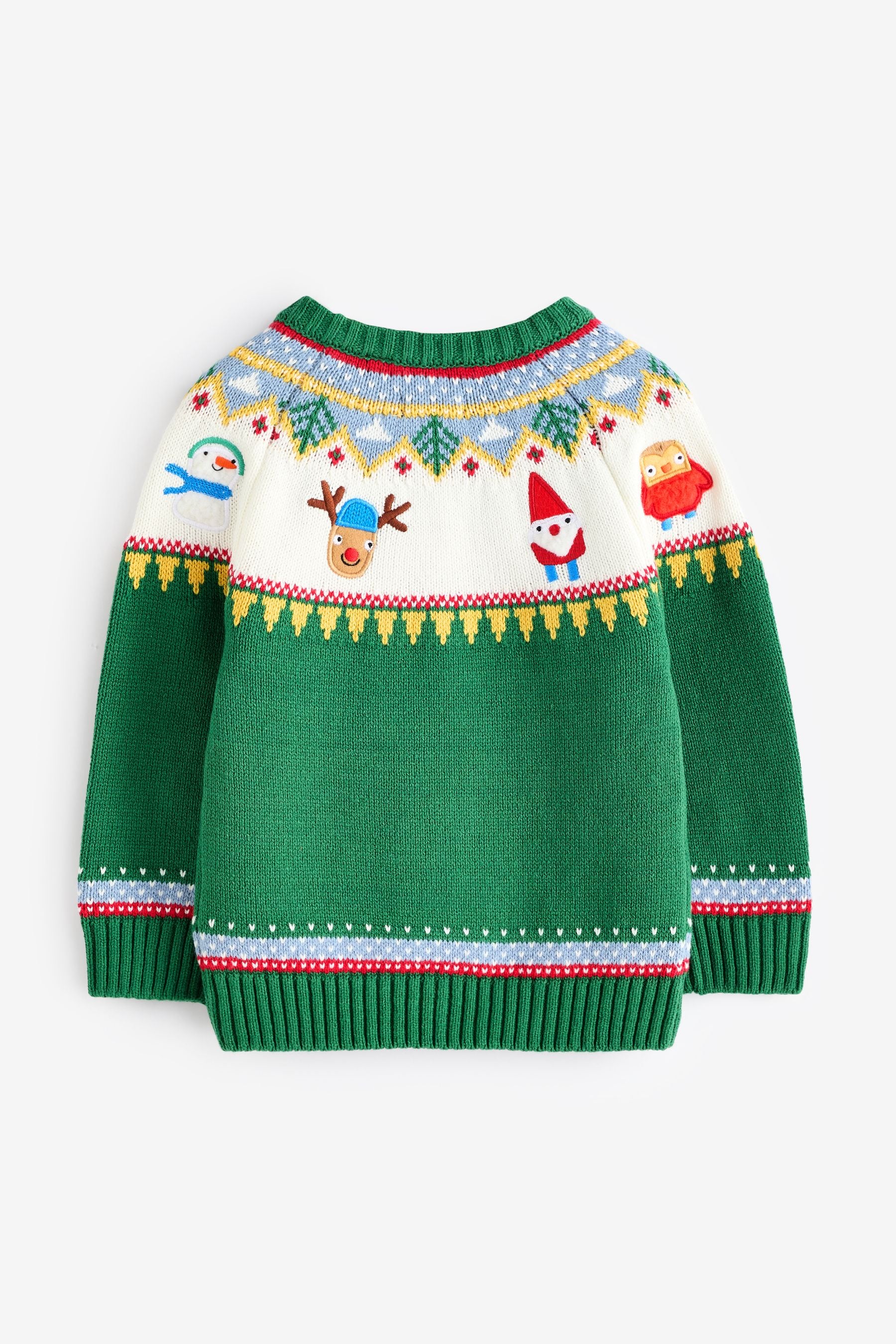 Green Characters Christmas Crew Neck Jumper (3mths-7yrs)