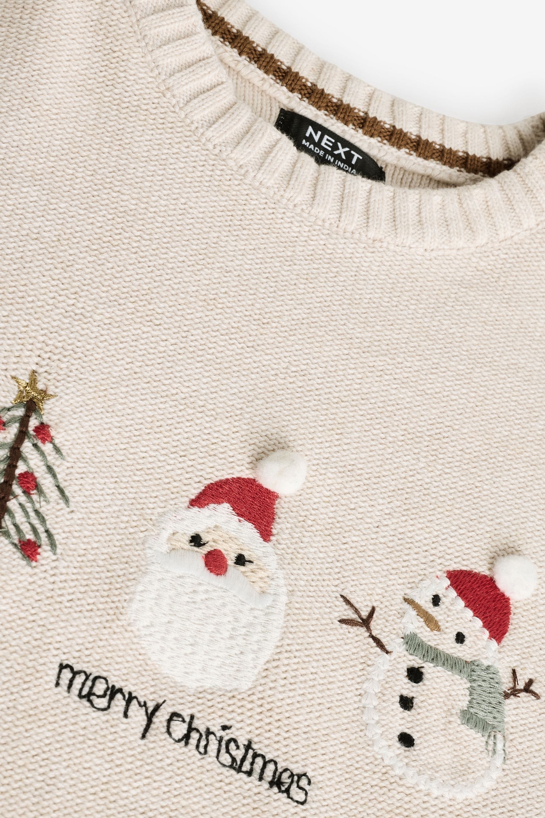 Neutral Characters Christmas Crew Neck Jumper (3mths-7yrs)