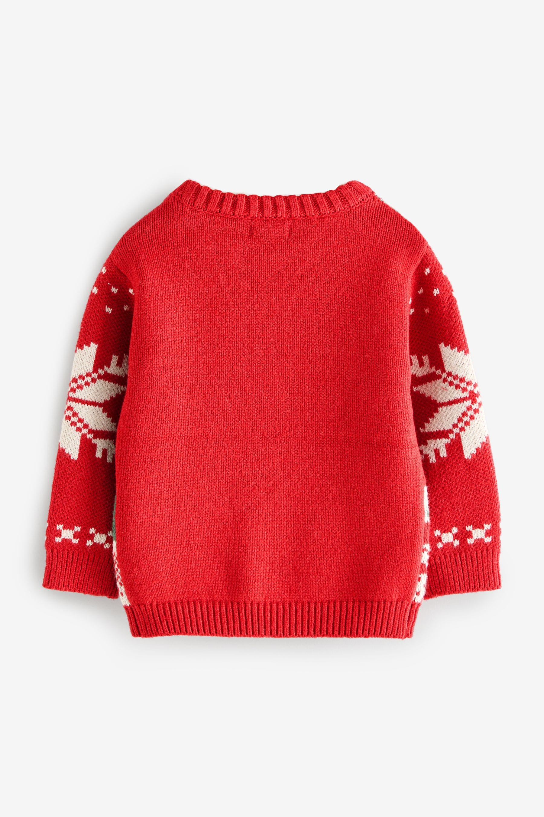 Red Patchwork Christmas Jumper (3mths-7yrs)