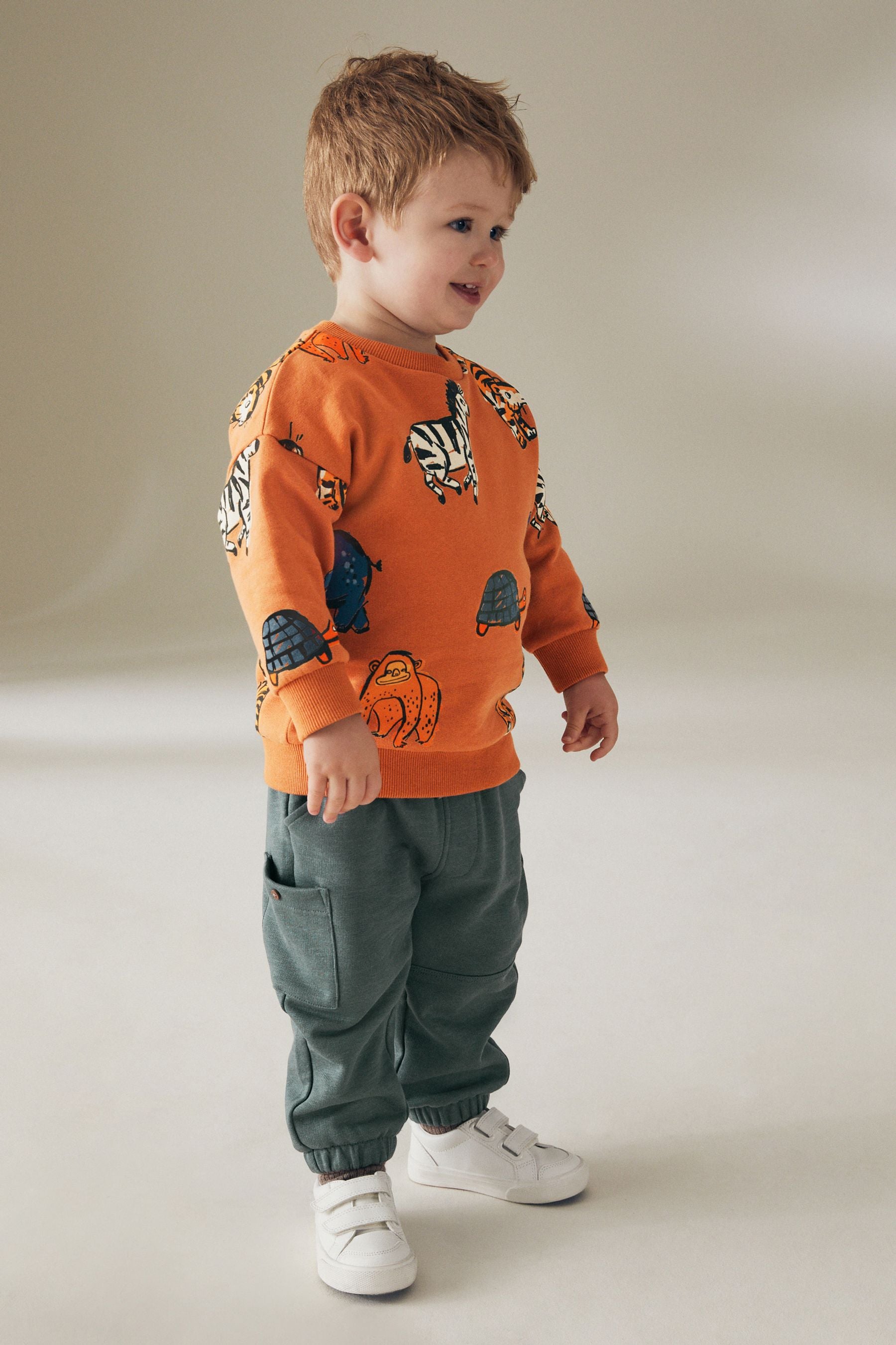 Orange Safari Long Sleeve Top and Leggings Set (3mths-7yrs)