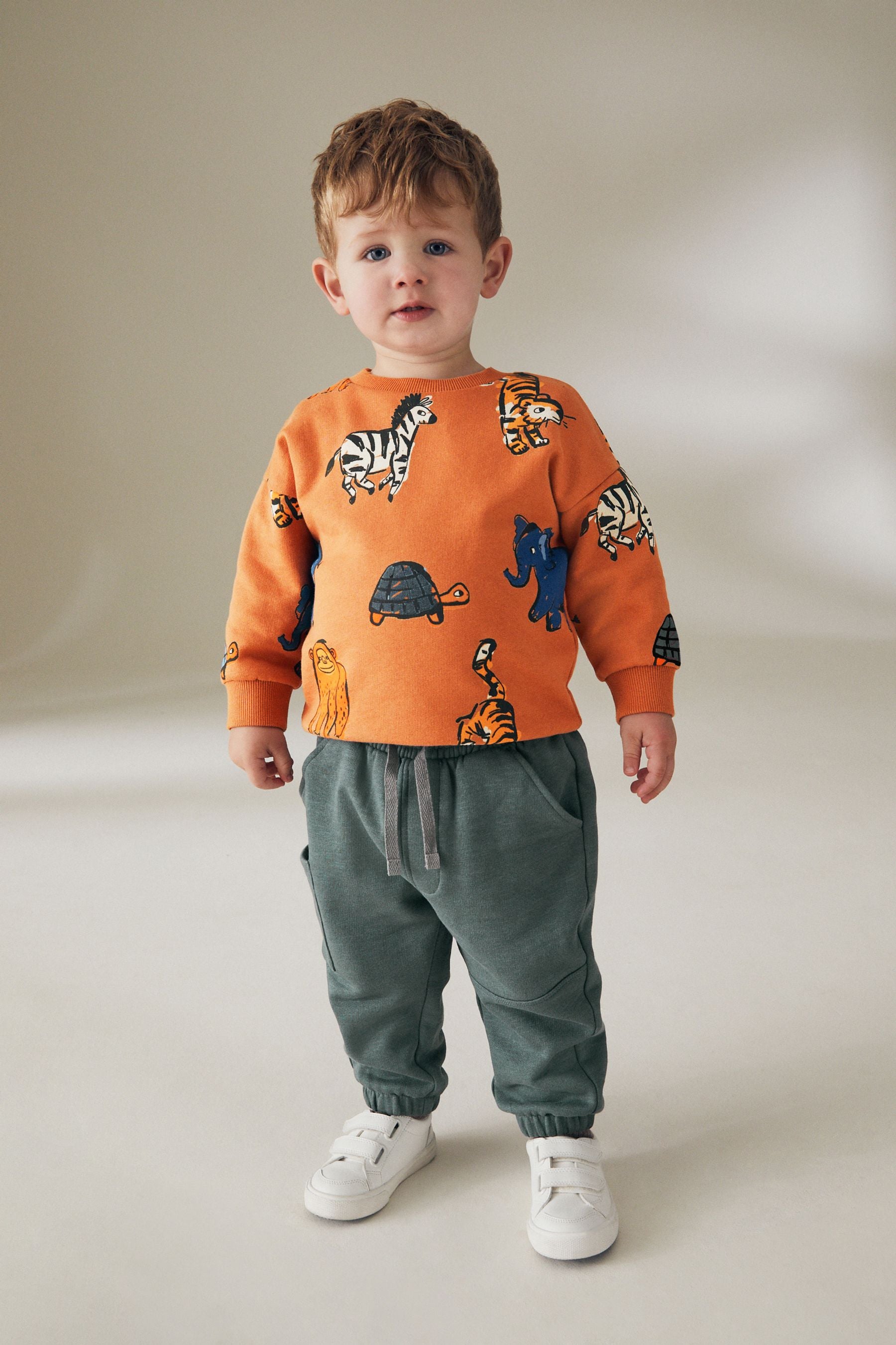 Orange Safari Long Sleeve Top and Leggings Set (3mths-7yrs)