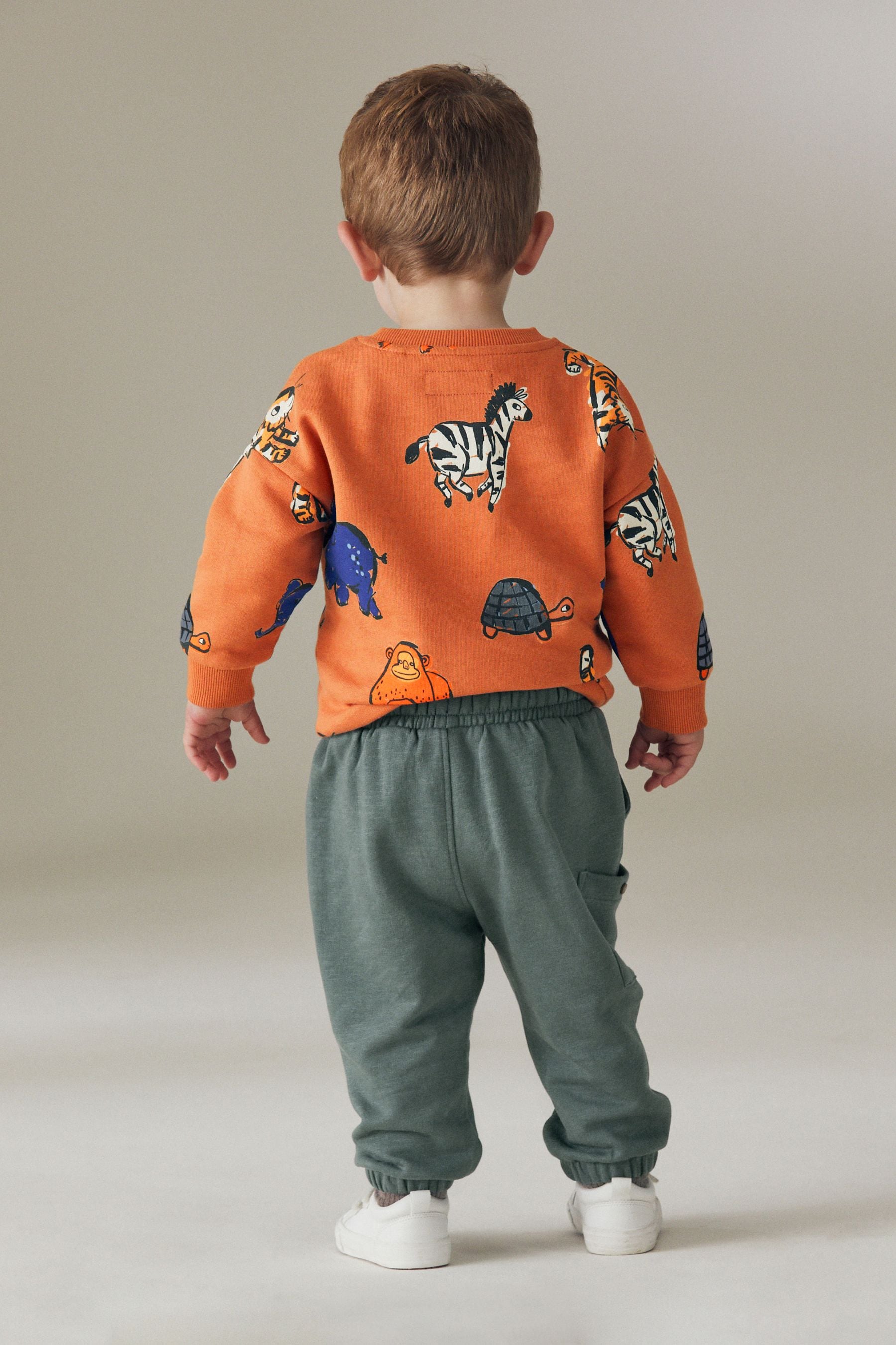 Orange Safari Long Sleeve Top and Leggings Set (3mths-7yrs)