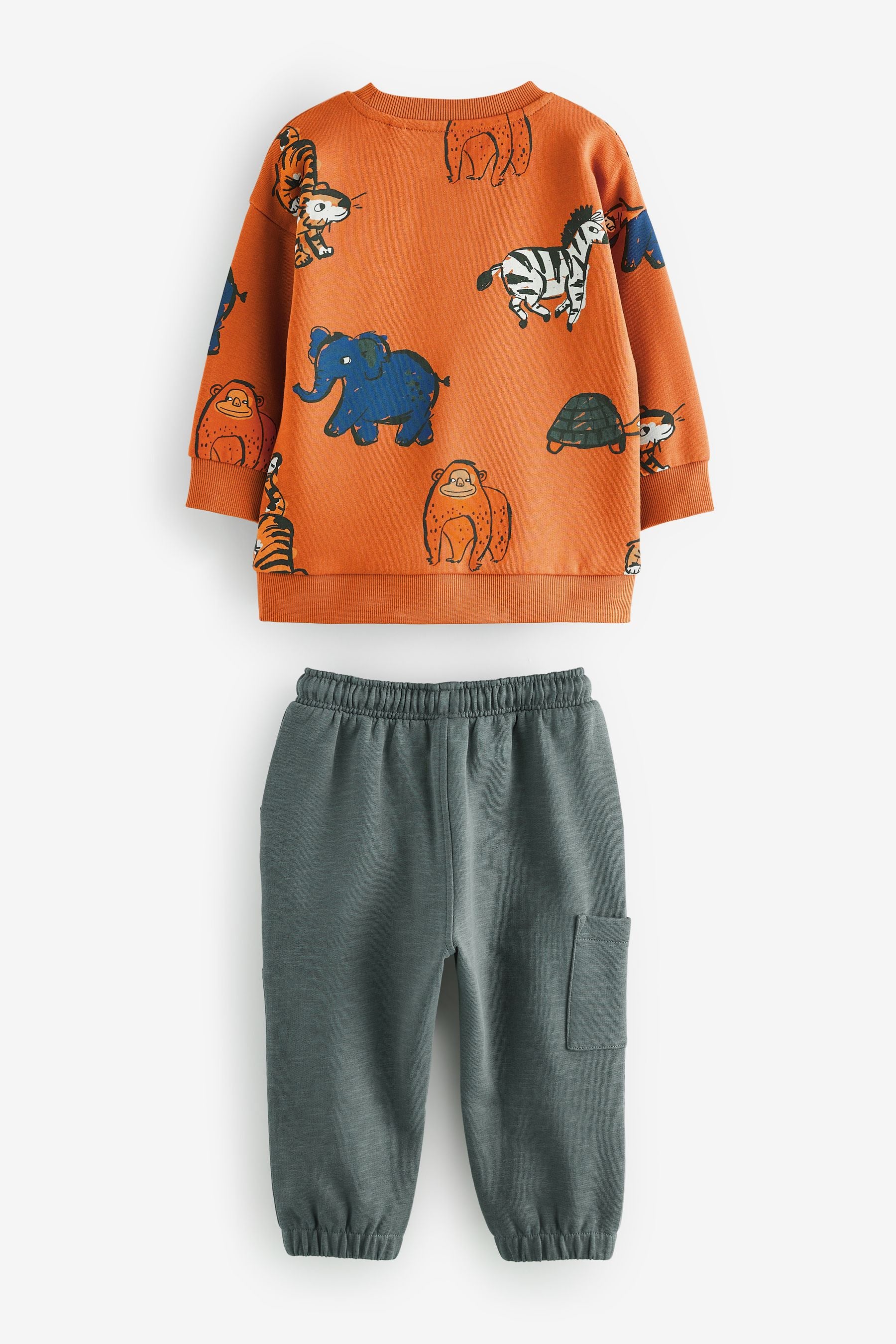 Orange Safari Long Sleeve Top and Leggings Set (3mths-7yrs)