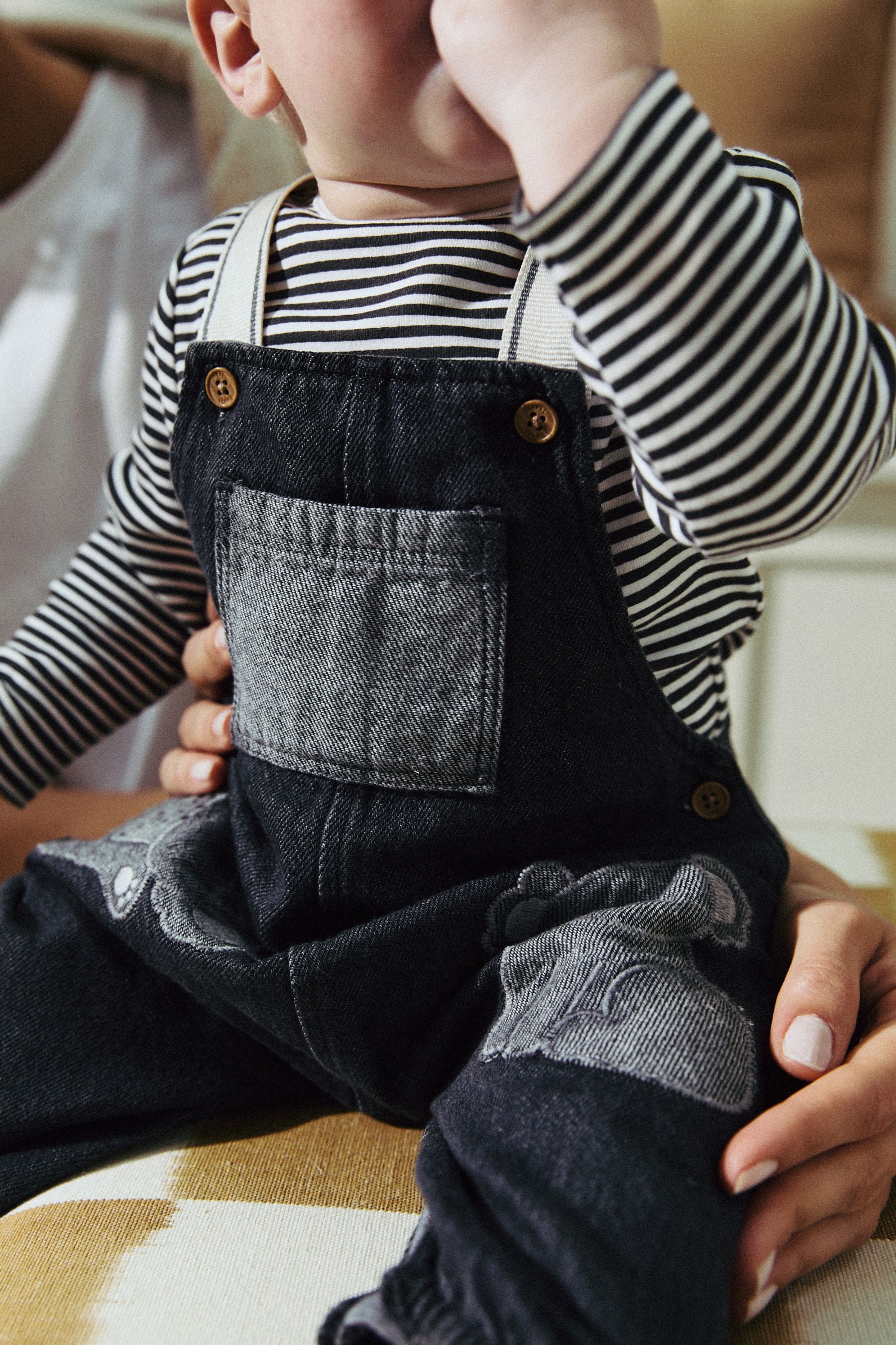 Mono Koala Baby Denim Dungarees and Bodysuit Set (0mths-2yrs)