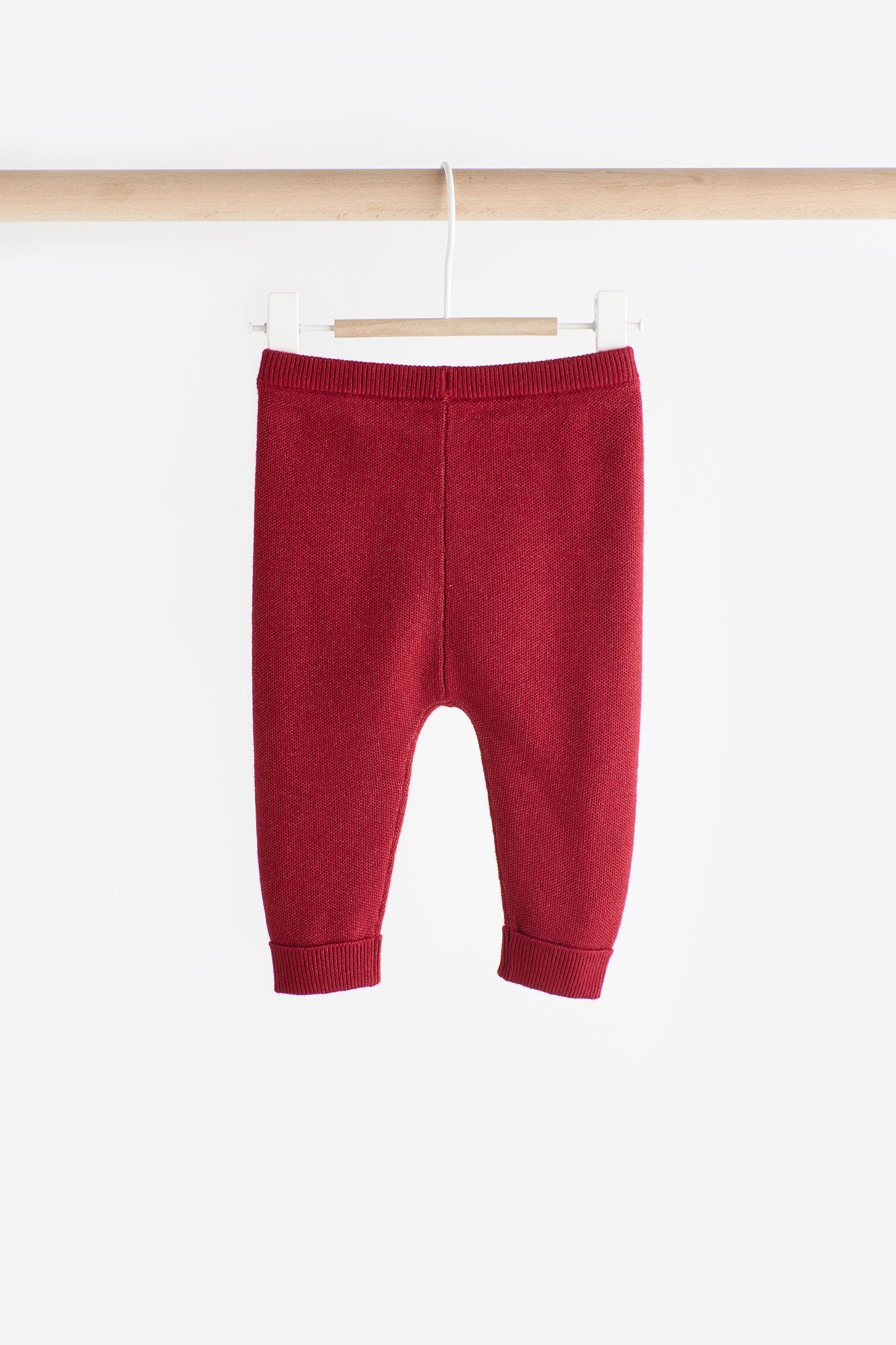 Red Knitted Top and Leggings Baby Set (0mths-2yrs)