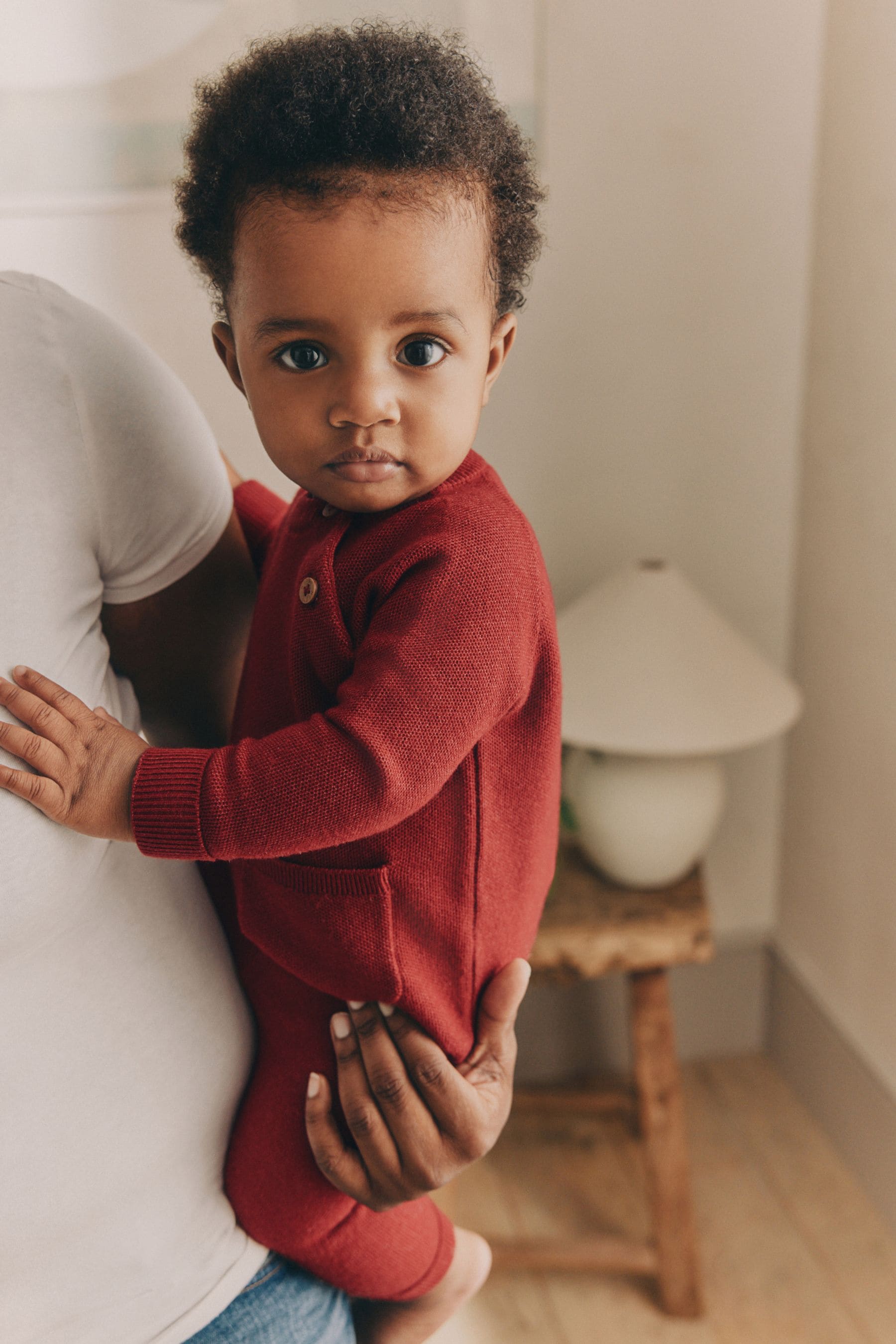 Red Knitted Top and Leggings Baby Set (0mths-2yrs)