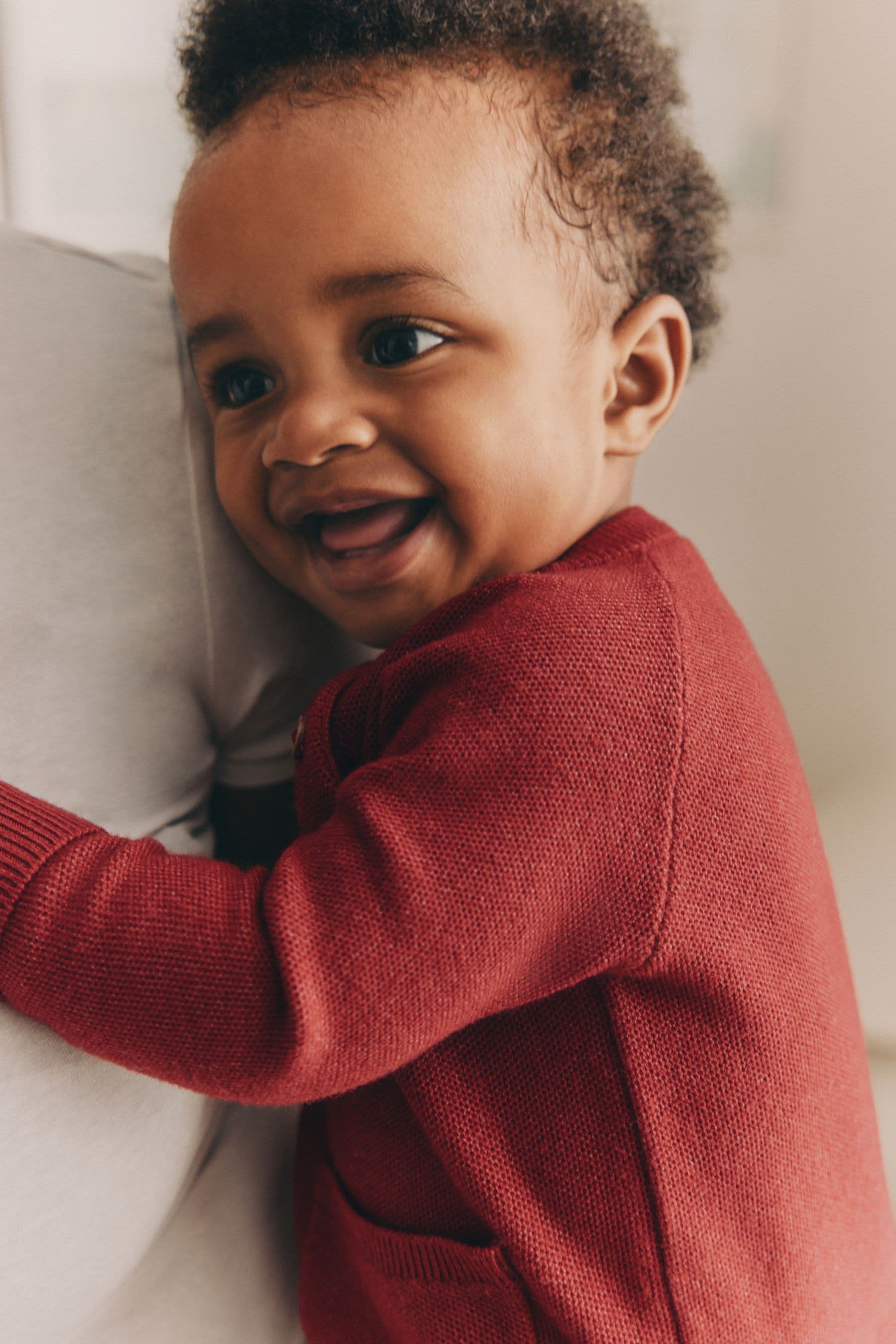 Red Knitted Top and Leggings Baby Set (0mths-2yrs)