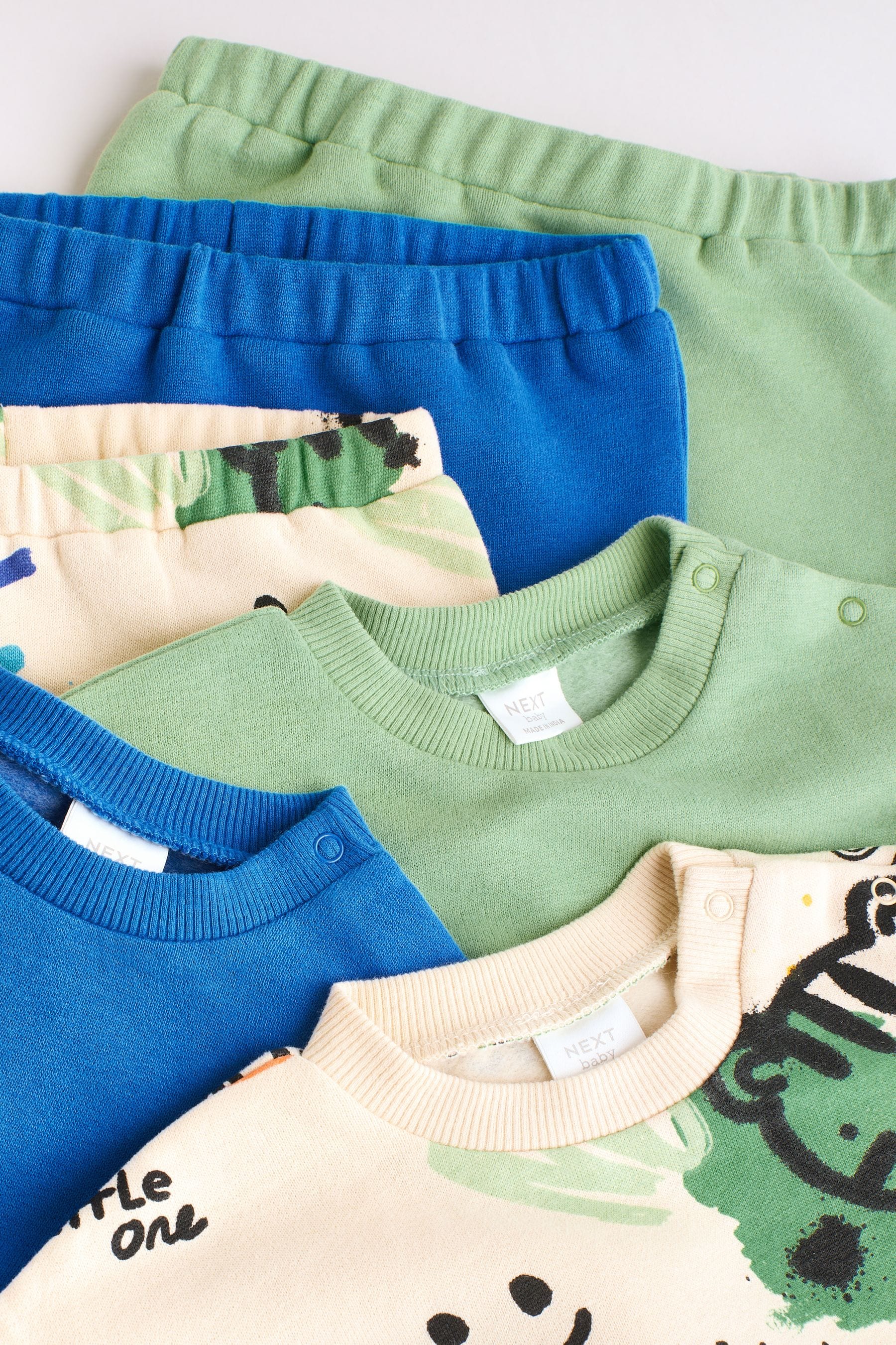 Bright Character Baby Sweatshirt and Joggers Set 6 Pack