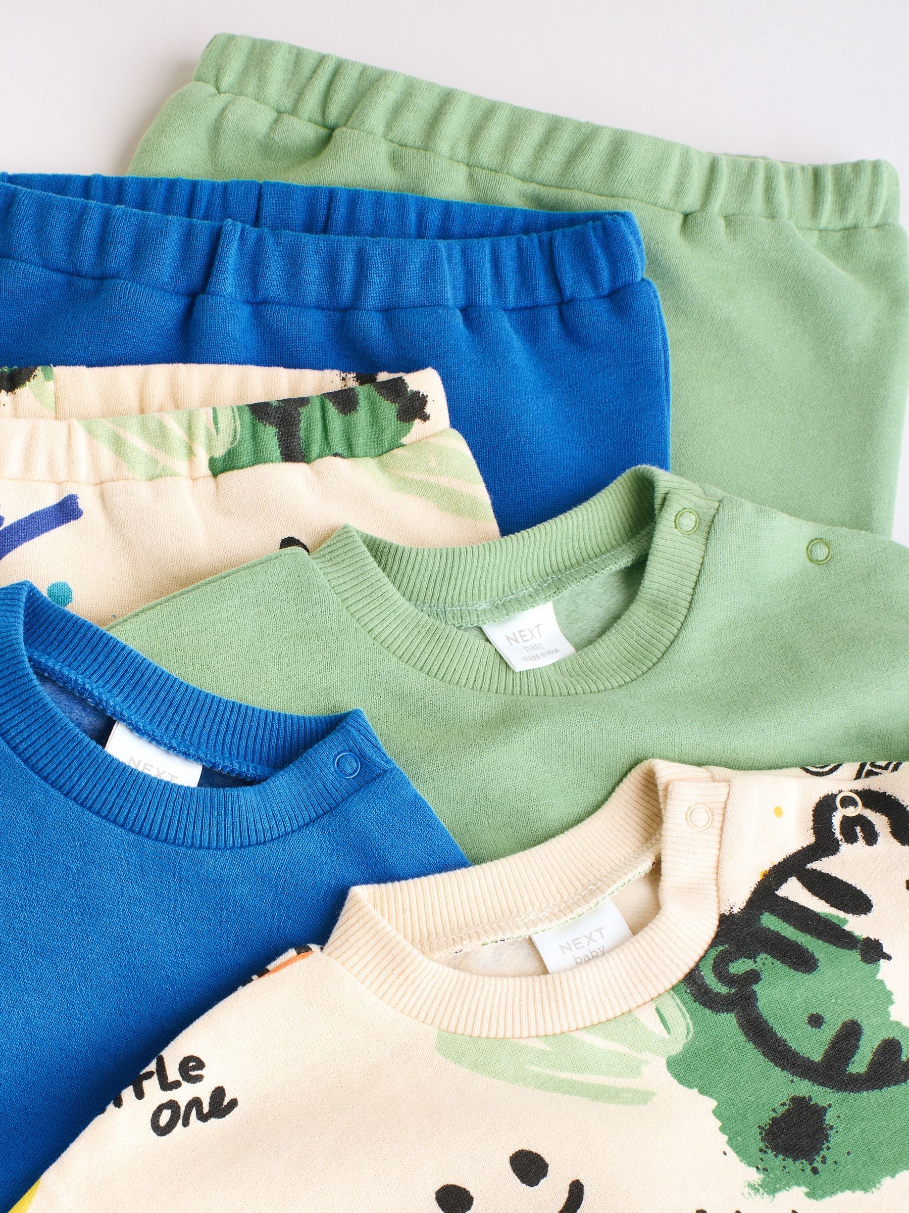 Bright Character Baby Sweatshirt and Joggers Set 6 Pack