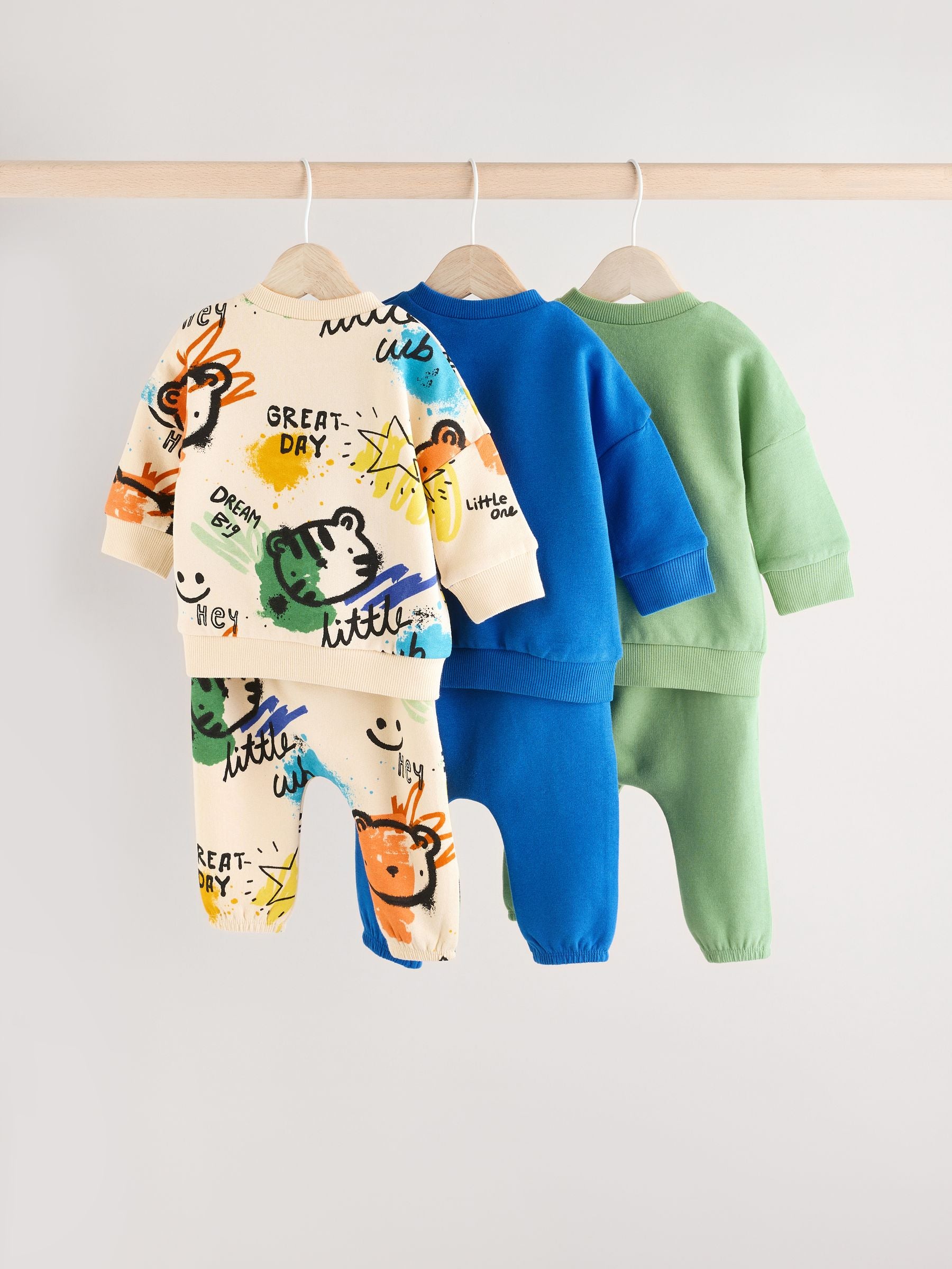 Bright Character Baby Sweatshirt and Joggers Set 6 Pack