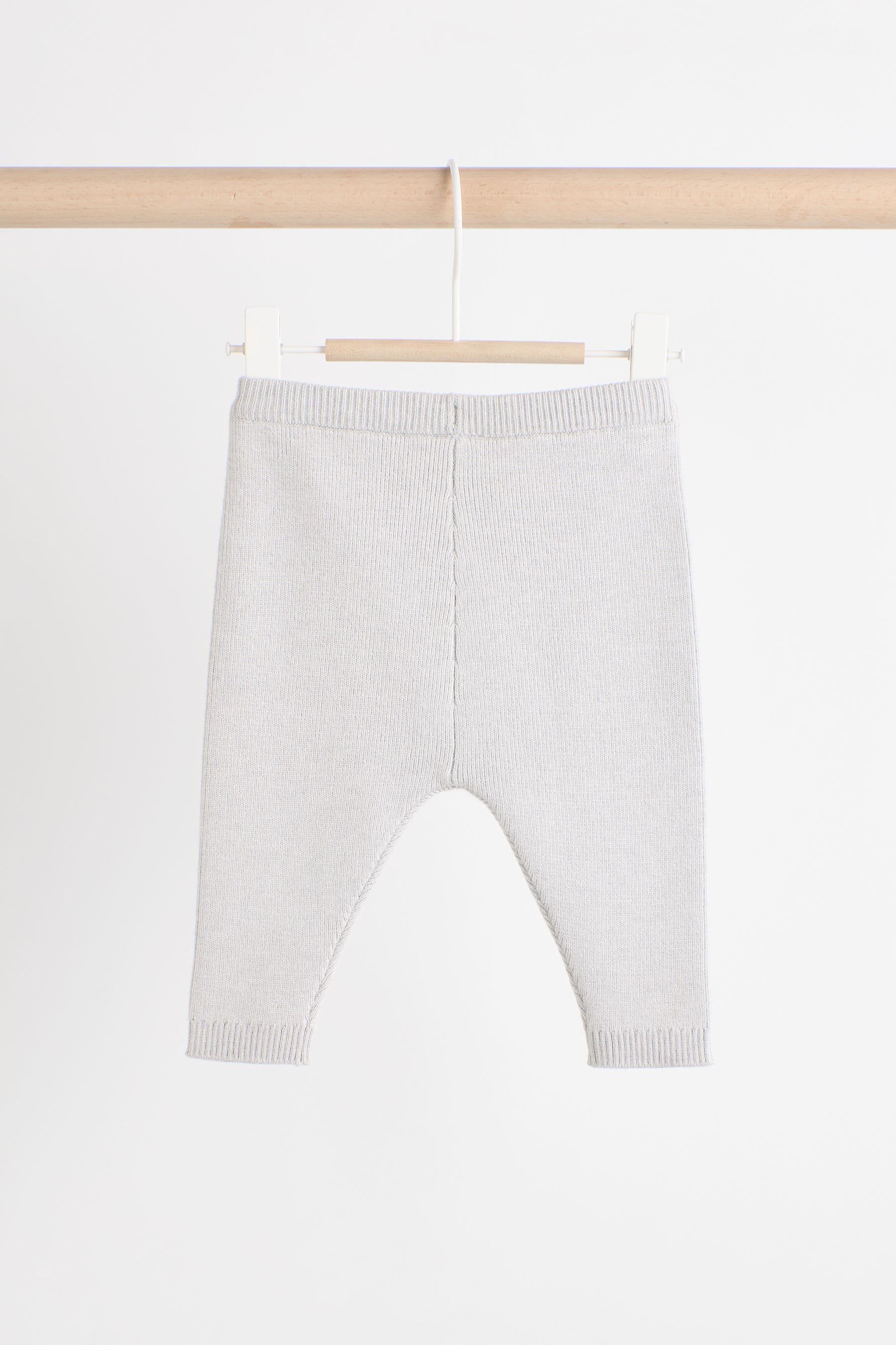 Grey Knit Zip 100% Cotton Jumper and Joggers 3 Piece Set (0mths-2yrs)