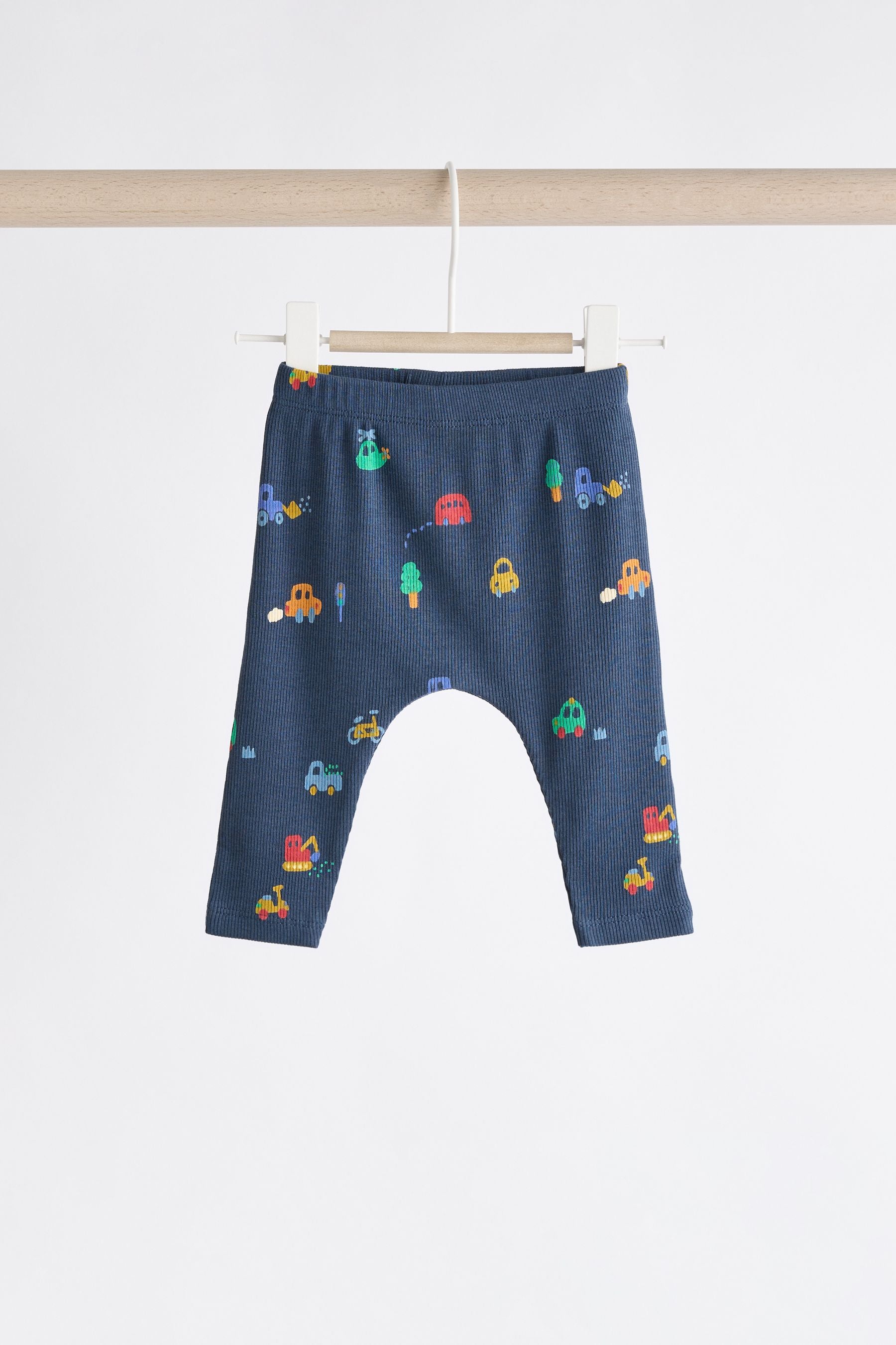 Blue Tractor Baby Top And Leggings Set