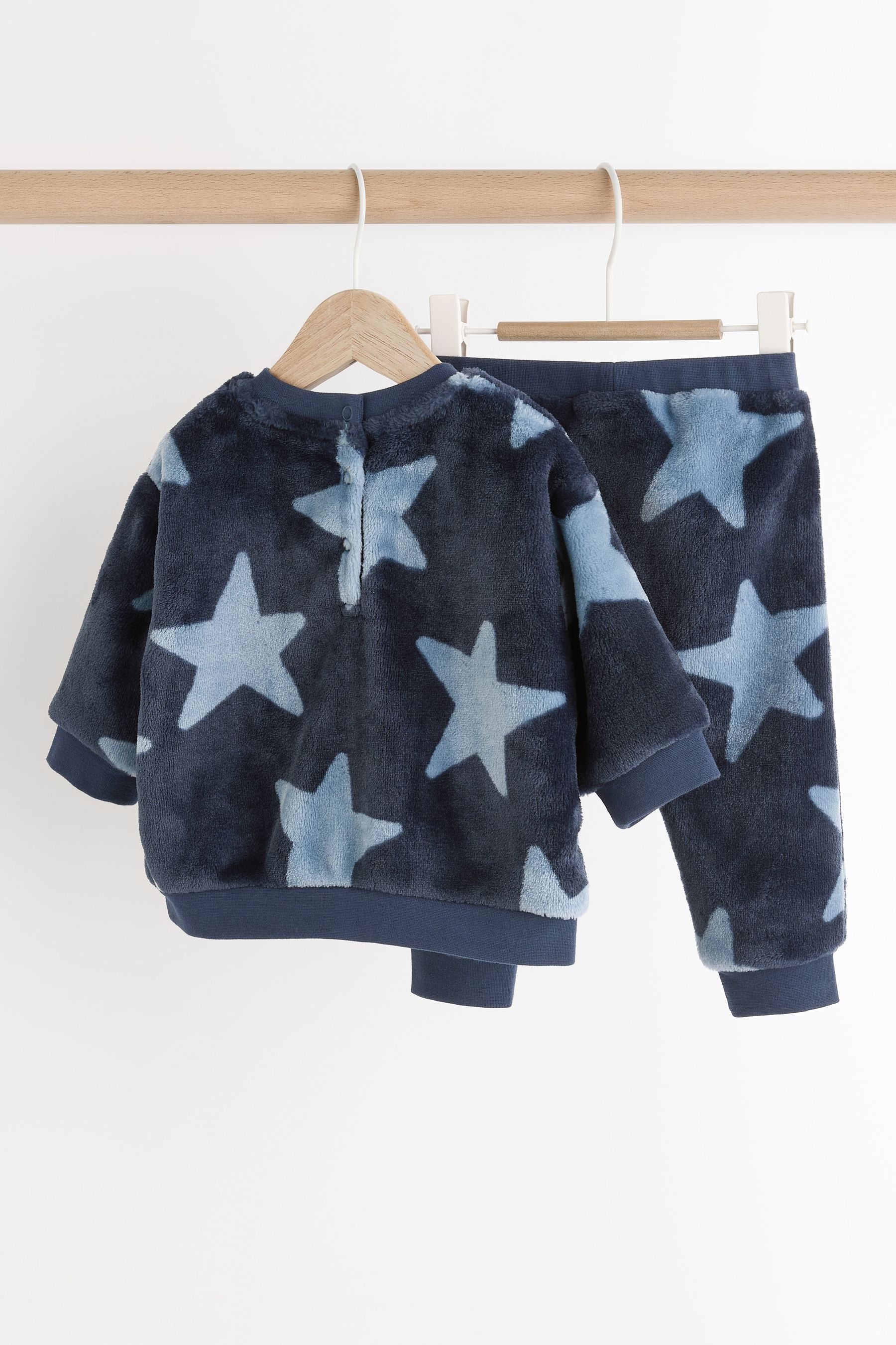 Navy Star Baby Fleece Top and Joggers Set