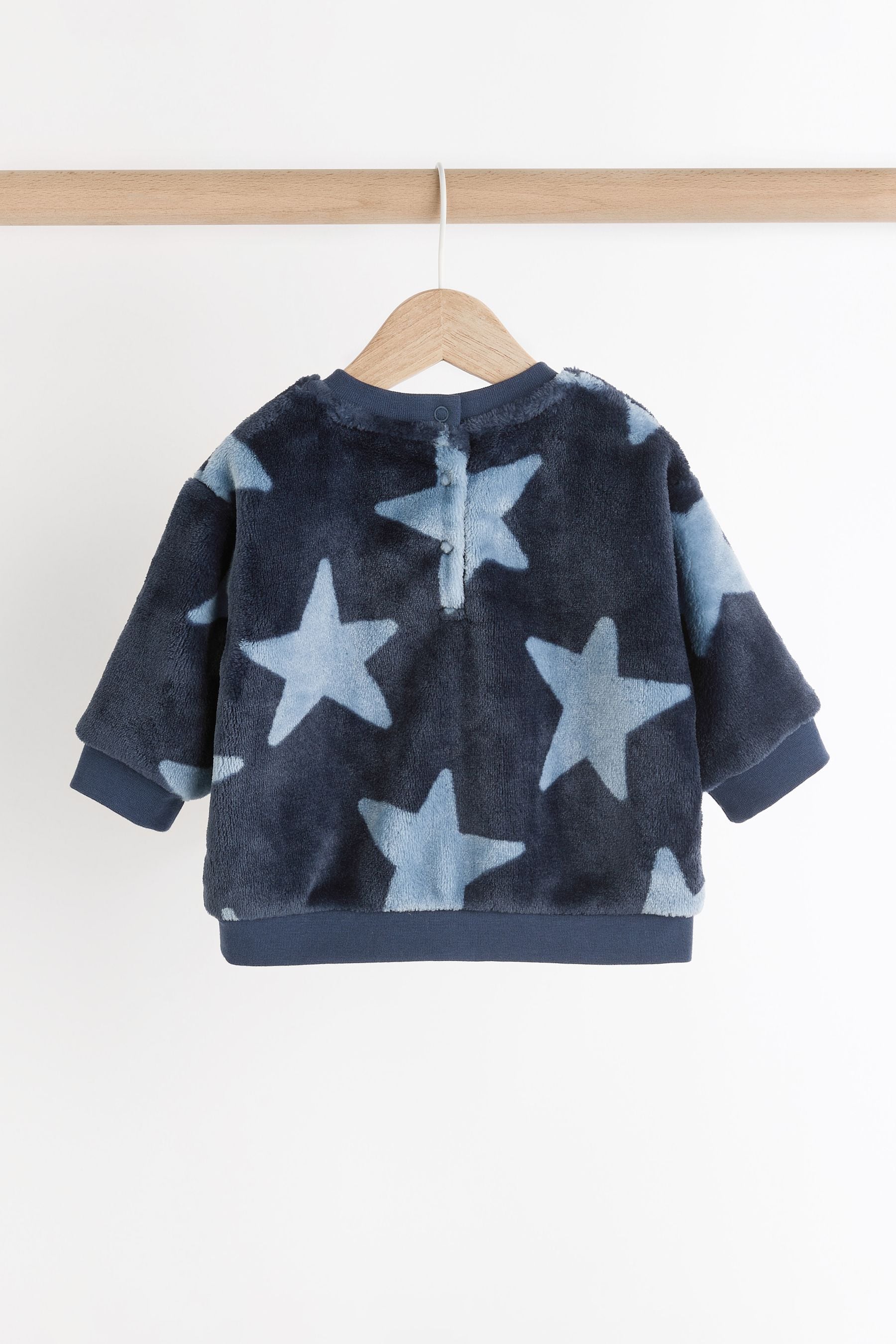 Navy Star Baby Fleece Top and Joggers Set