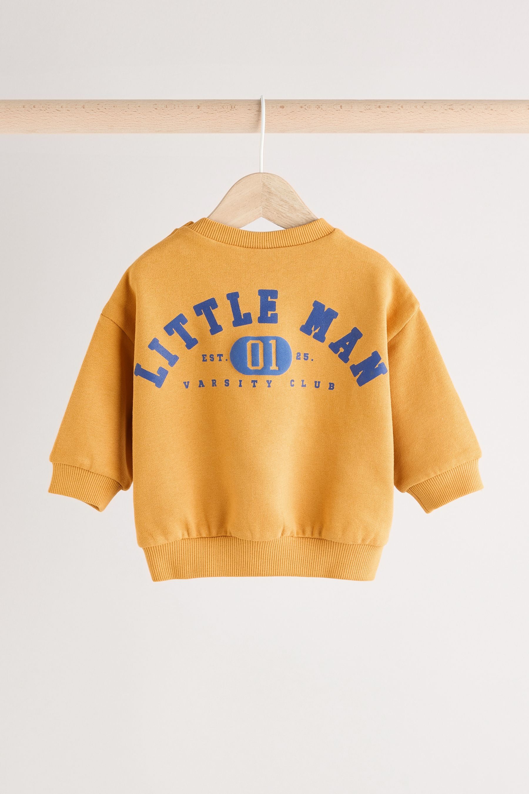 Ochre Yellow Baby Sweatshirt and Joggers Set