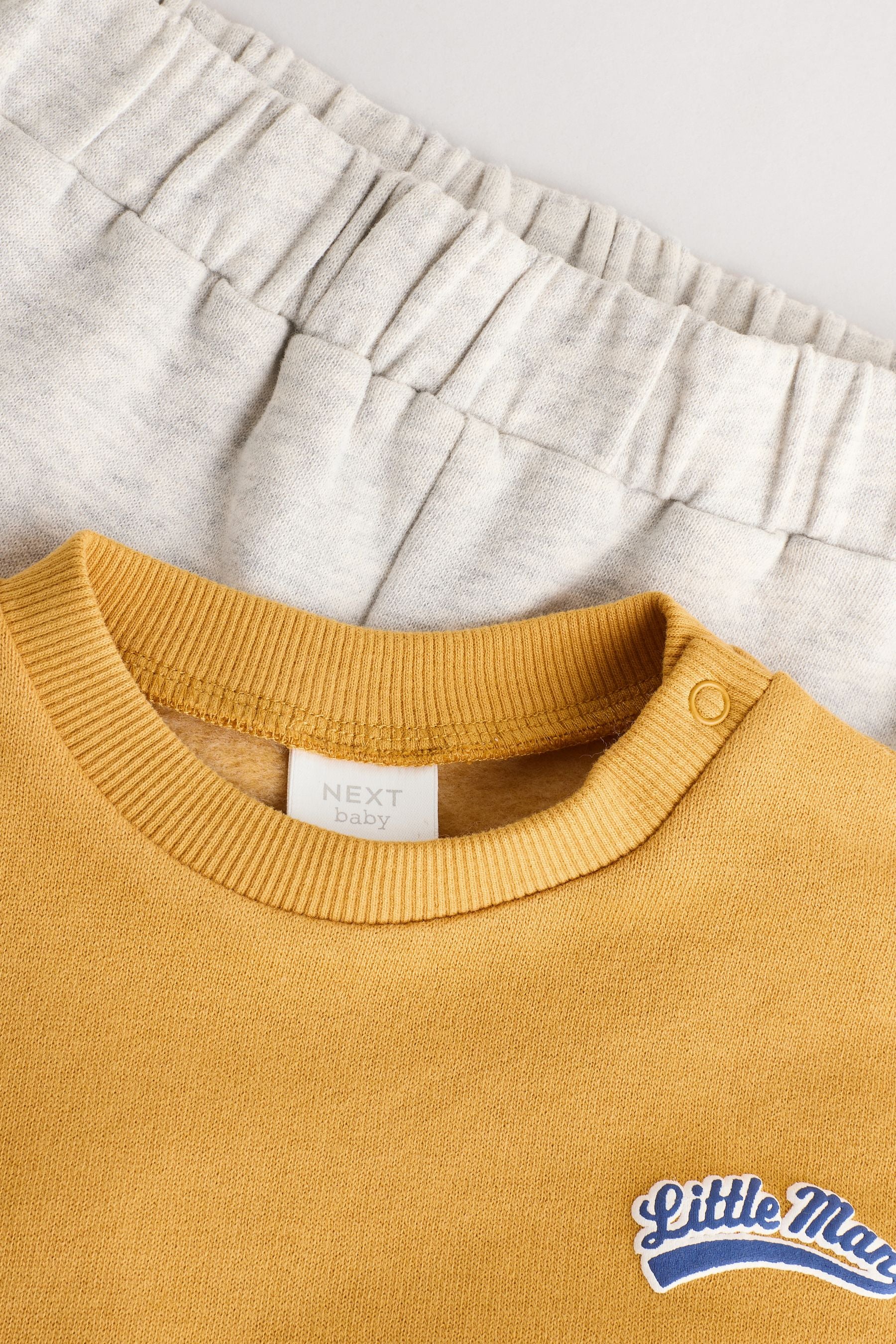 Ochre Yellow Baby Sweatshirt and Joggers Set