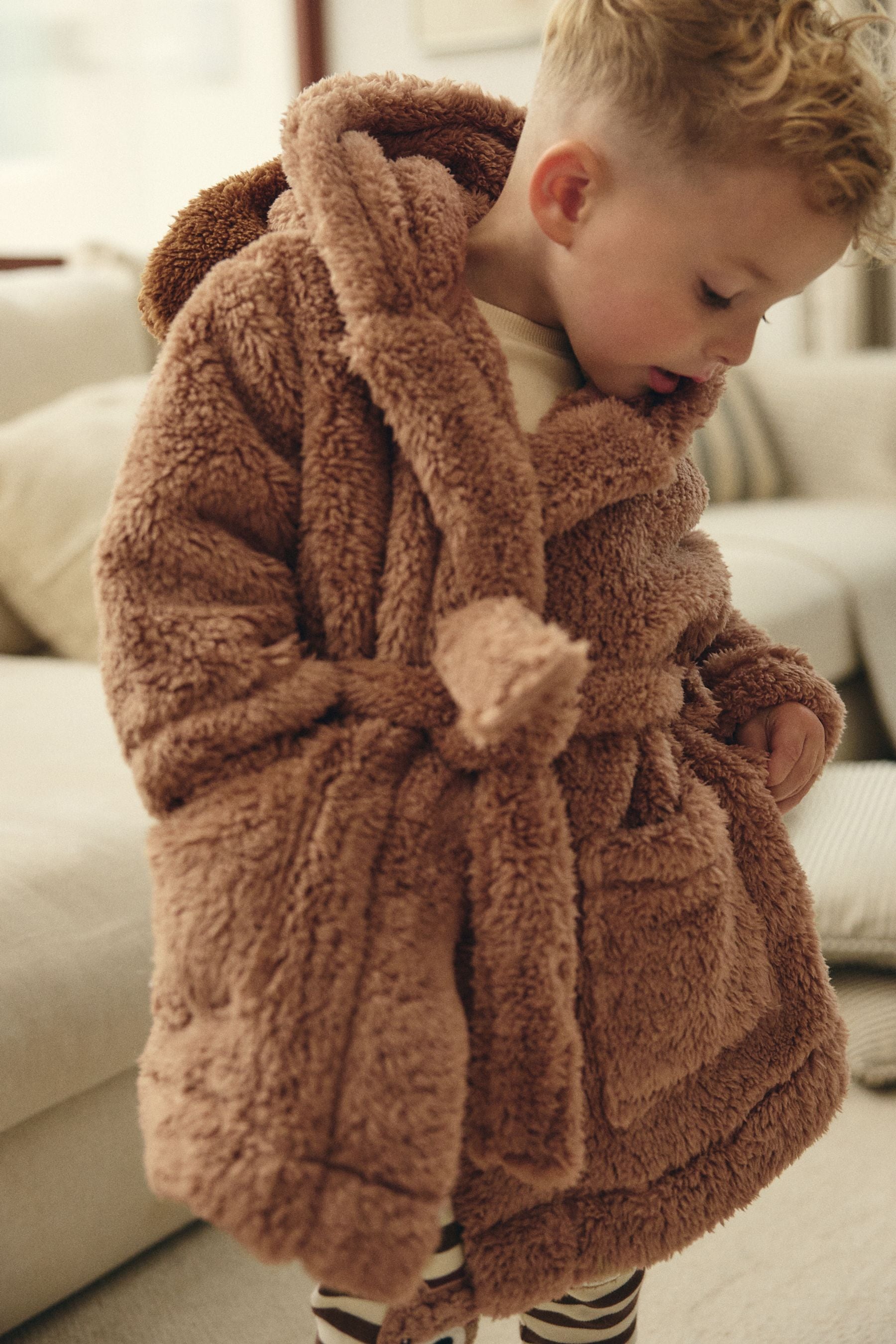 Brown Dog Fleece Robe (9mths-8yrs)