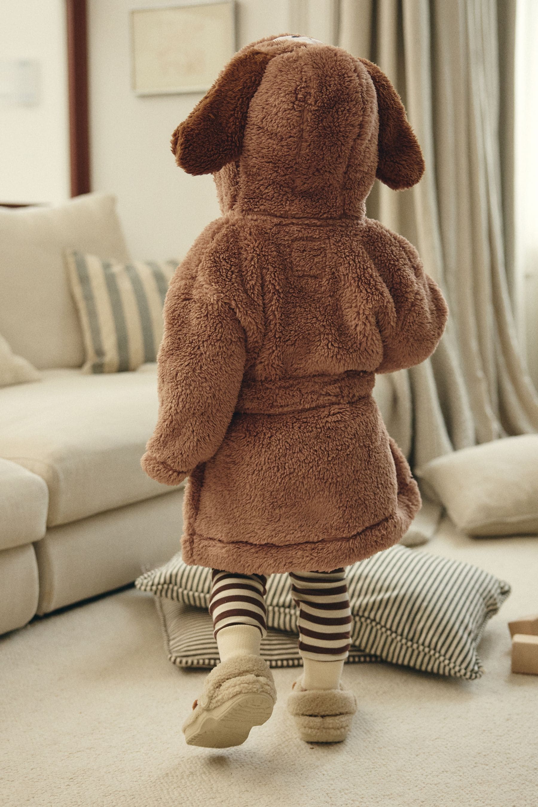 Brown Dog Fleece Robe (9mths-8yrs)