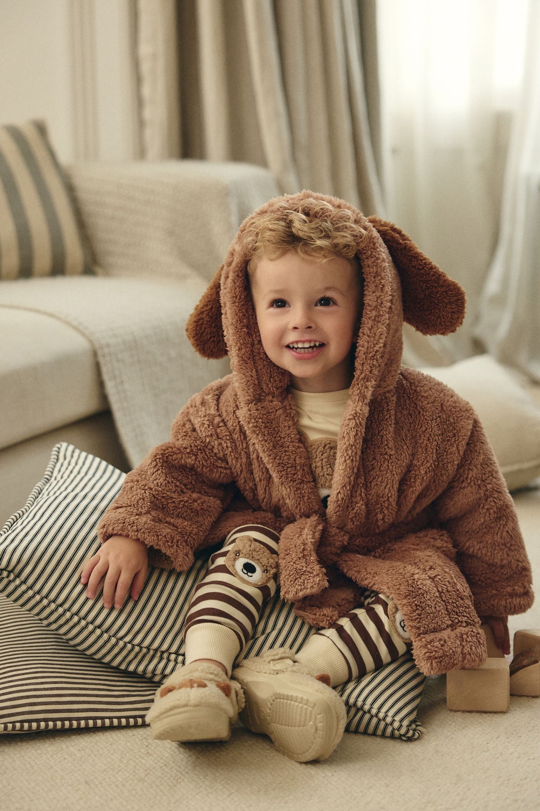 Brown Dog Fleece Robe (9mths-8yrs)