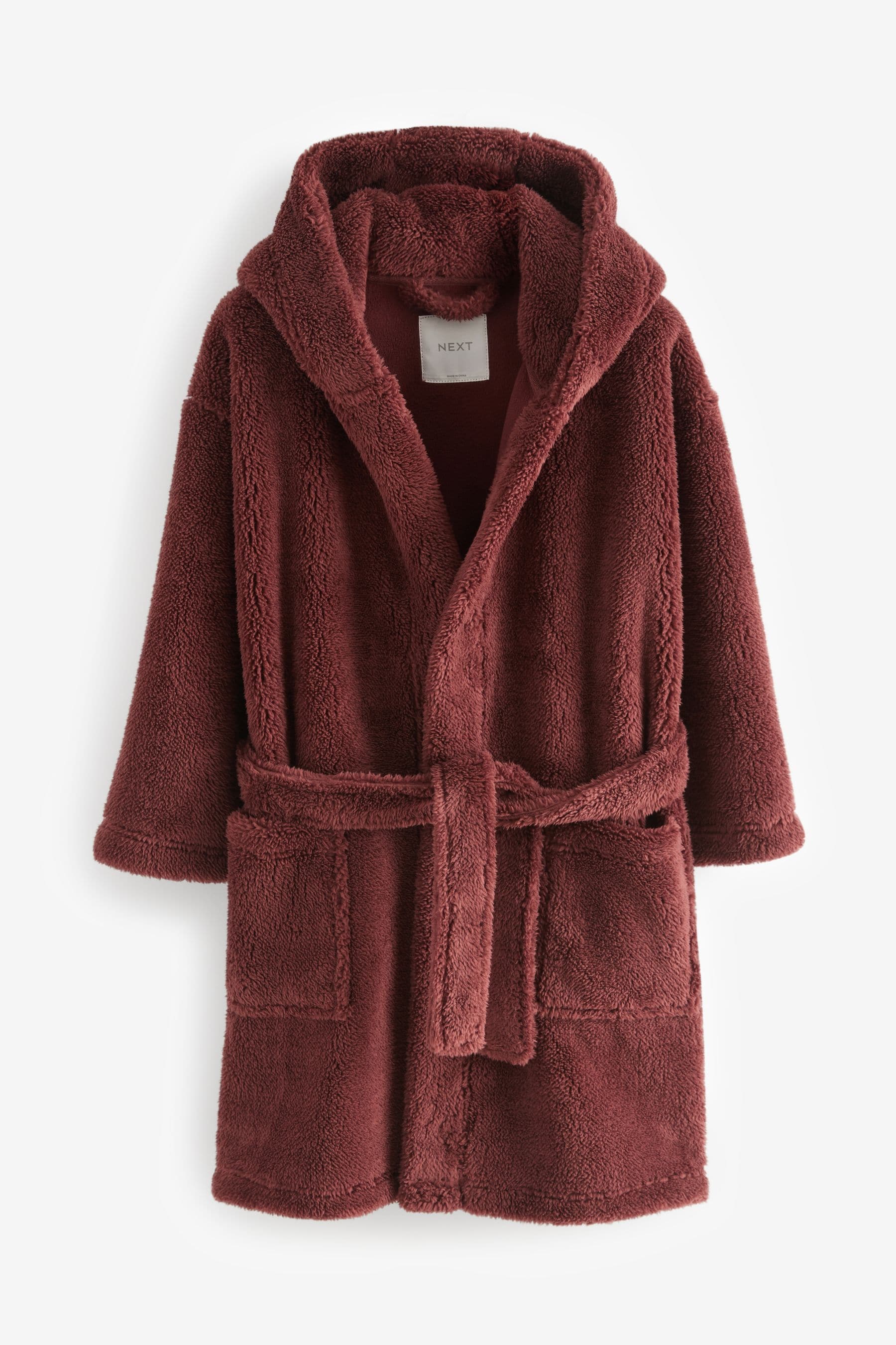 Burgundy Red Fleece Robe (1.5-16yrs)