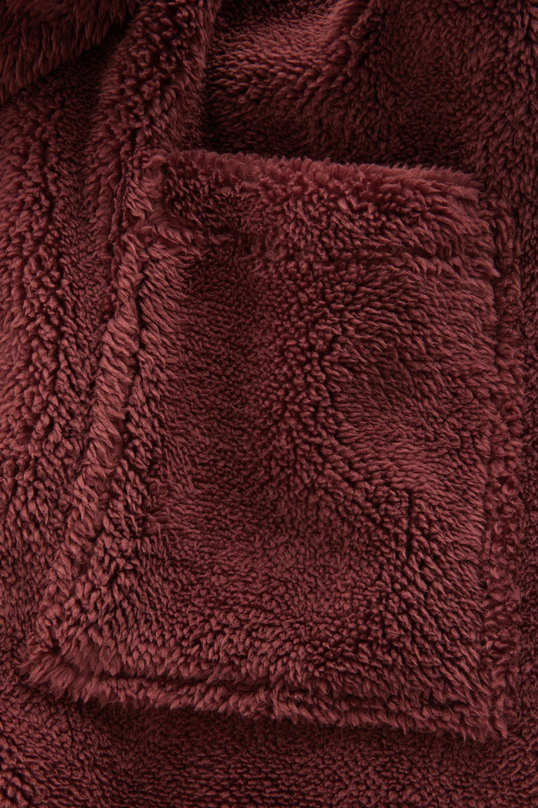 Burgundy Red Fleece Robe (1.5-16yrs)