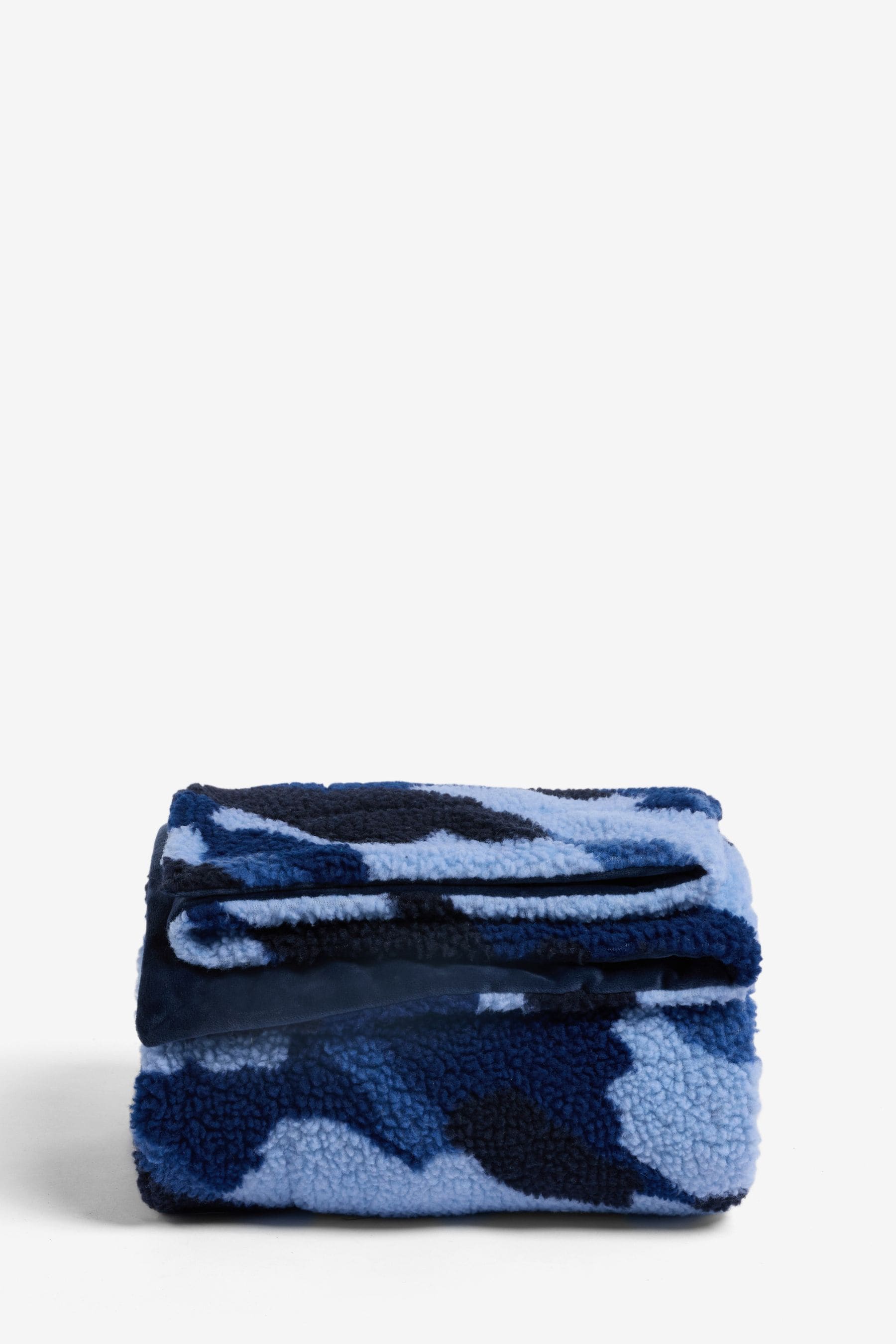 Blue Camo Super Soft Fleece Blanket