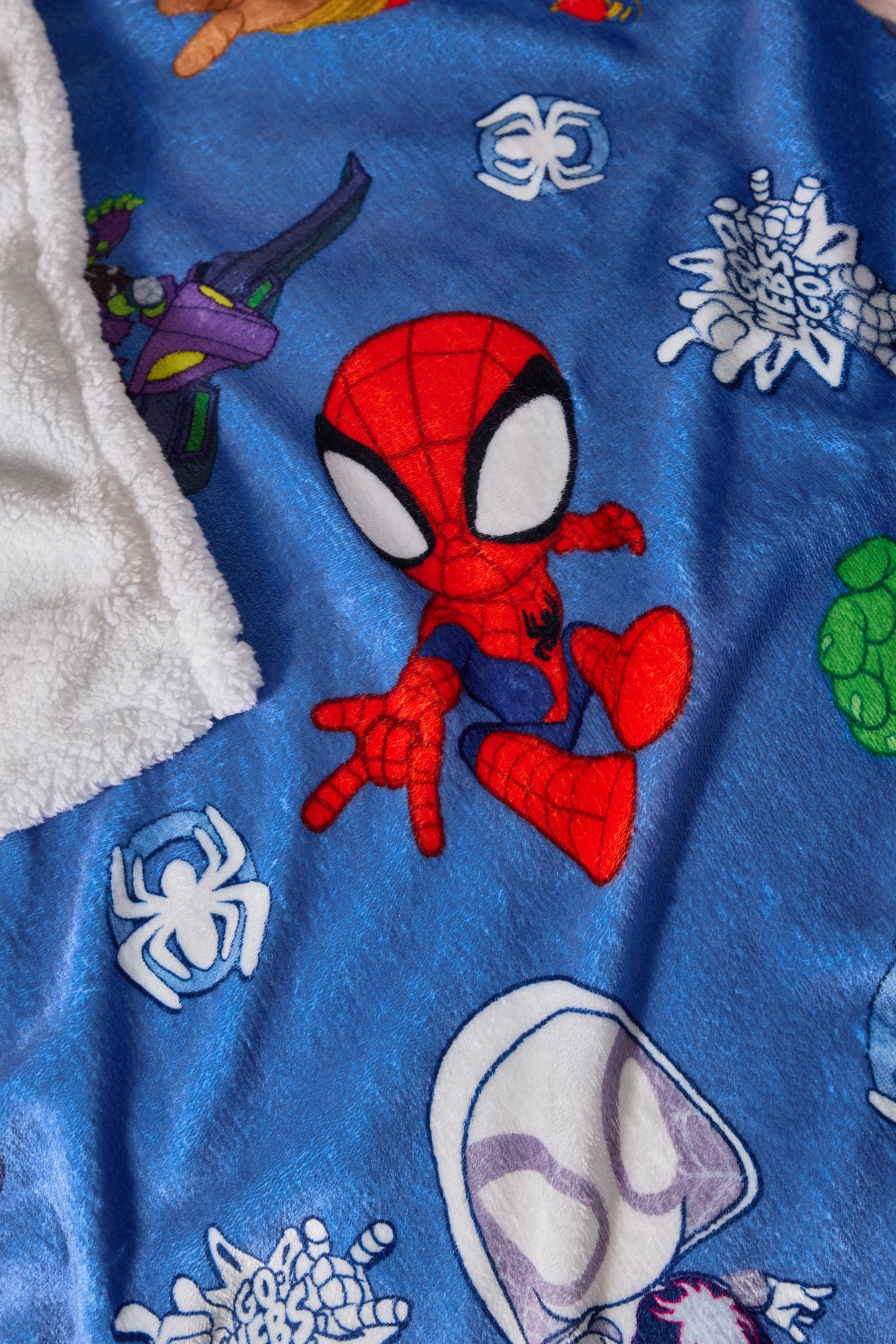 Blue Spidey Super Soft Fleece Throw Blanket