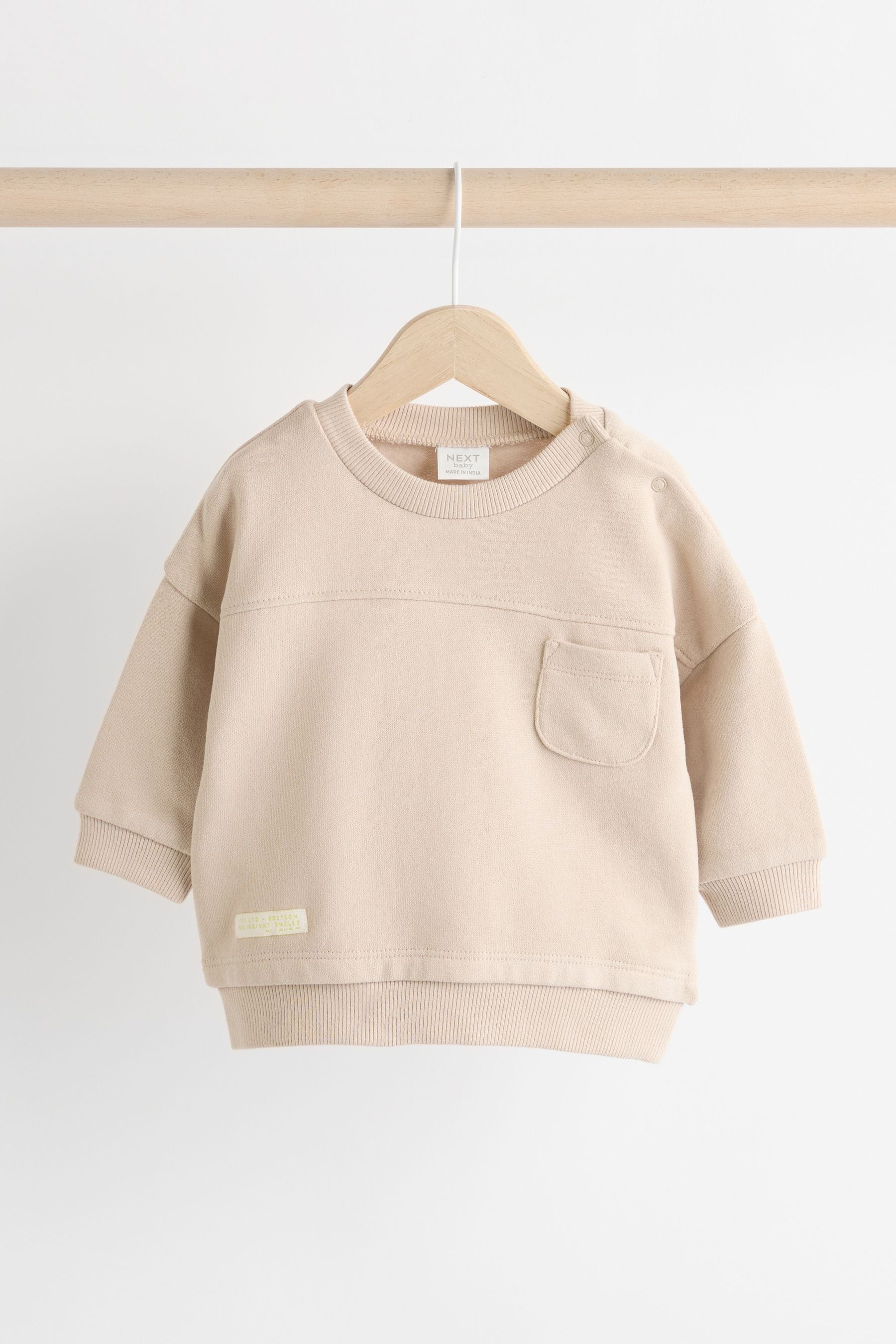 Neutral Utility Baby Sweatshirt and Joggers Set