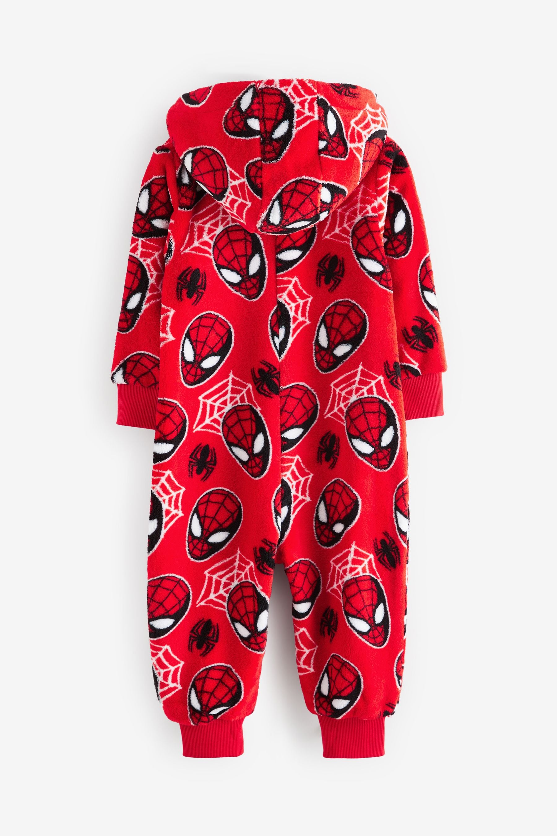 Red Spiderman Fleece All-In-One (9mths-10yrs)