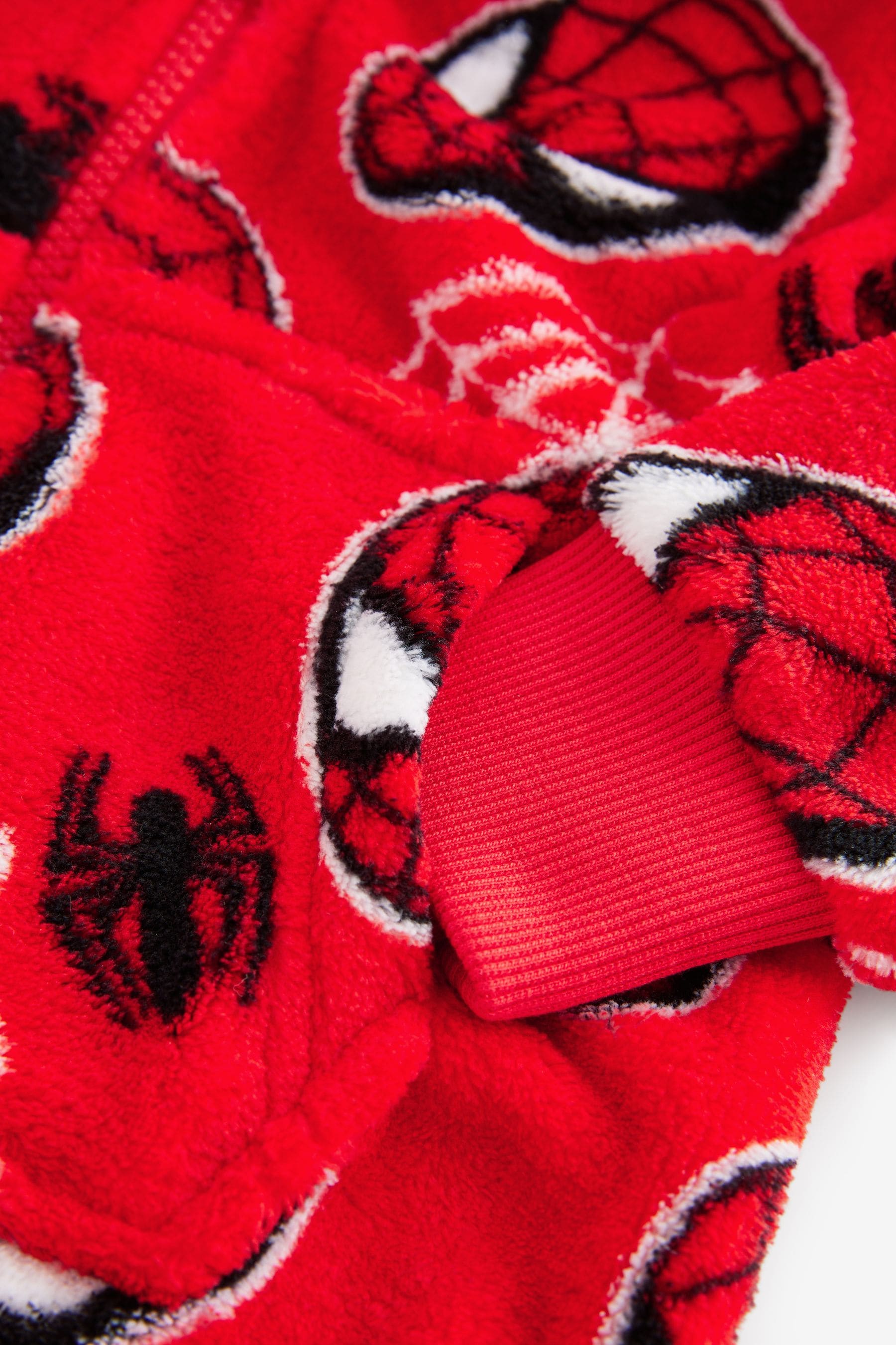 Red Spiderman Fleece All-In-One (9mths-10yrs)