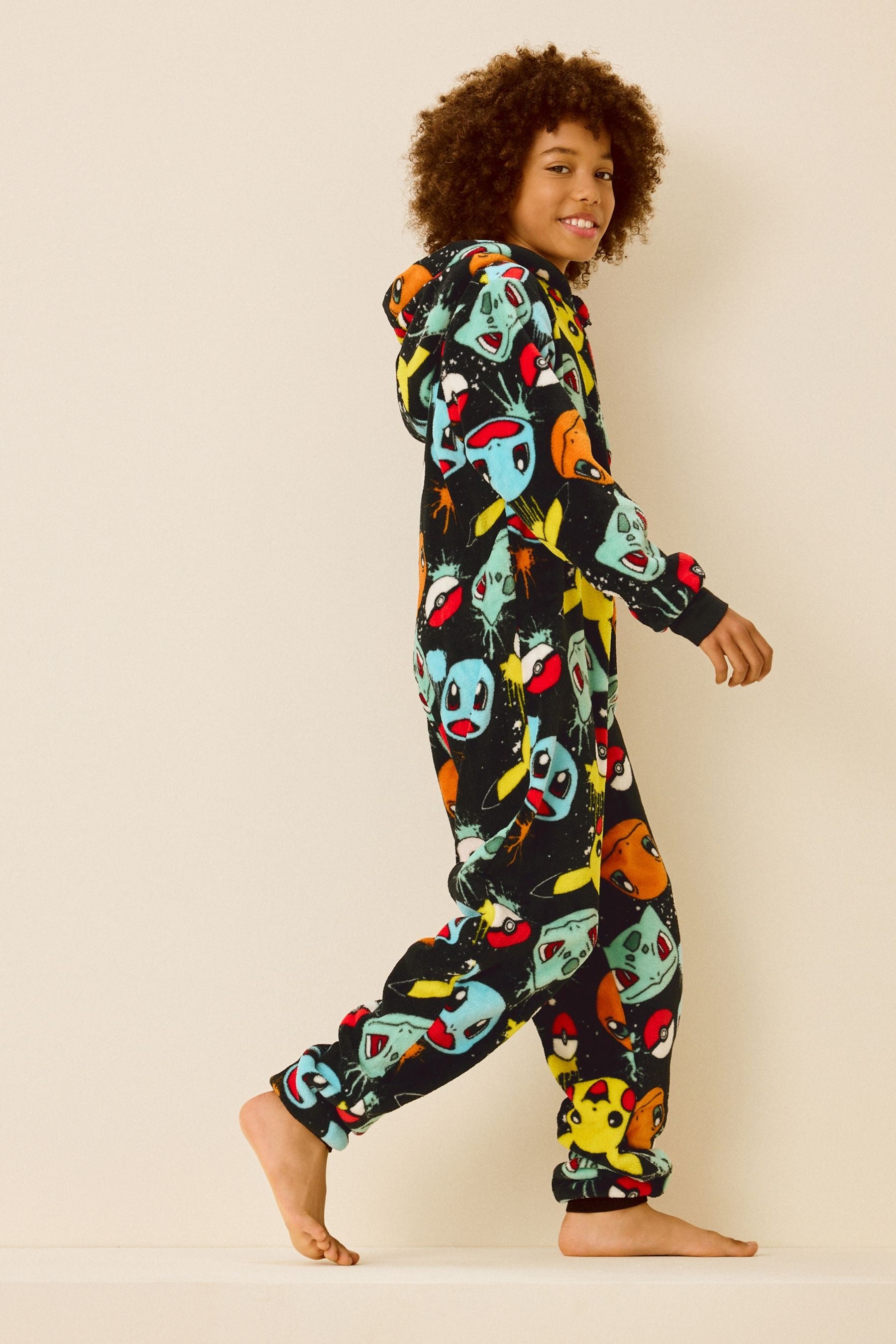 Multi Pokemon Fleece All In One (3-16yrs)