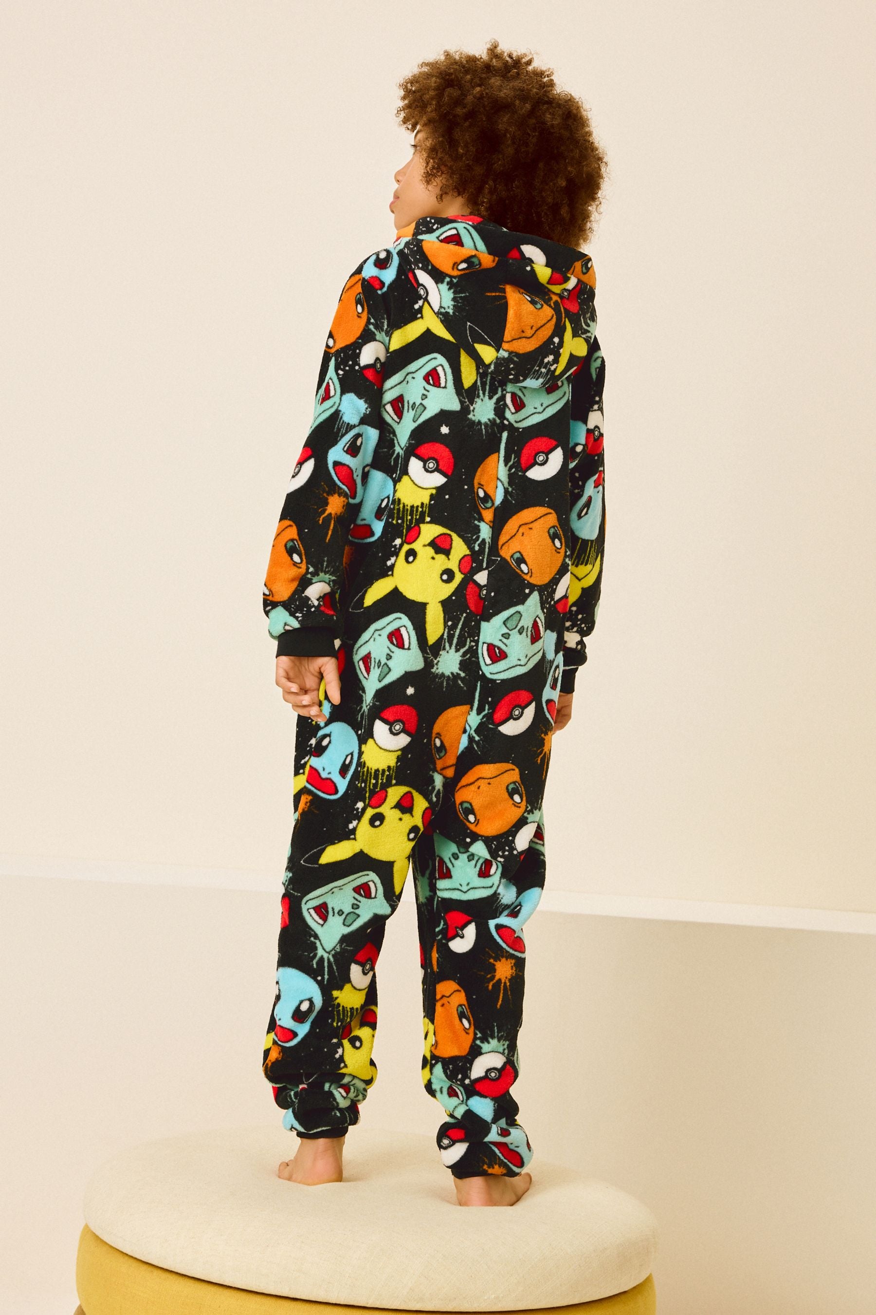 Multi Pokemon Fleece All In One (3-16yrs)